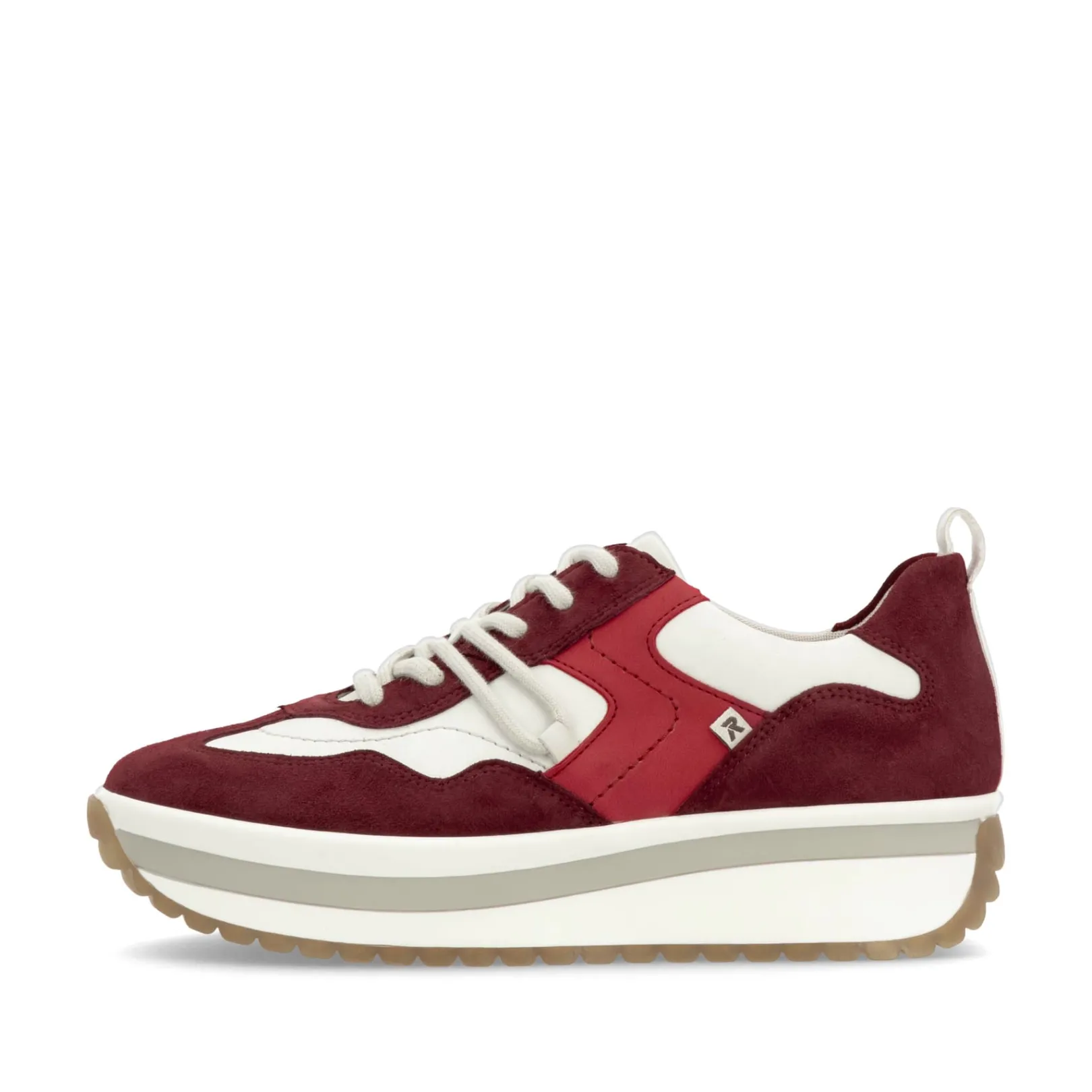 Rieker Sneaker<Damen Sneaker Low kirsch-weiß Rot