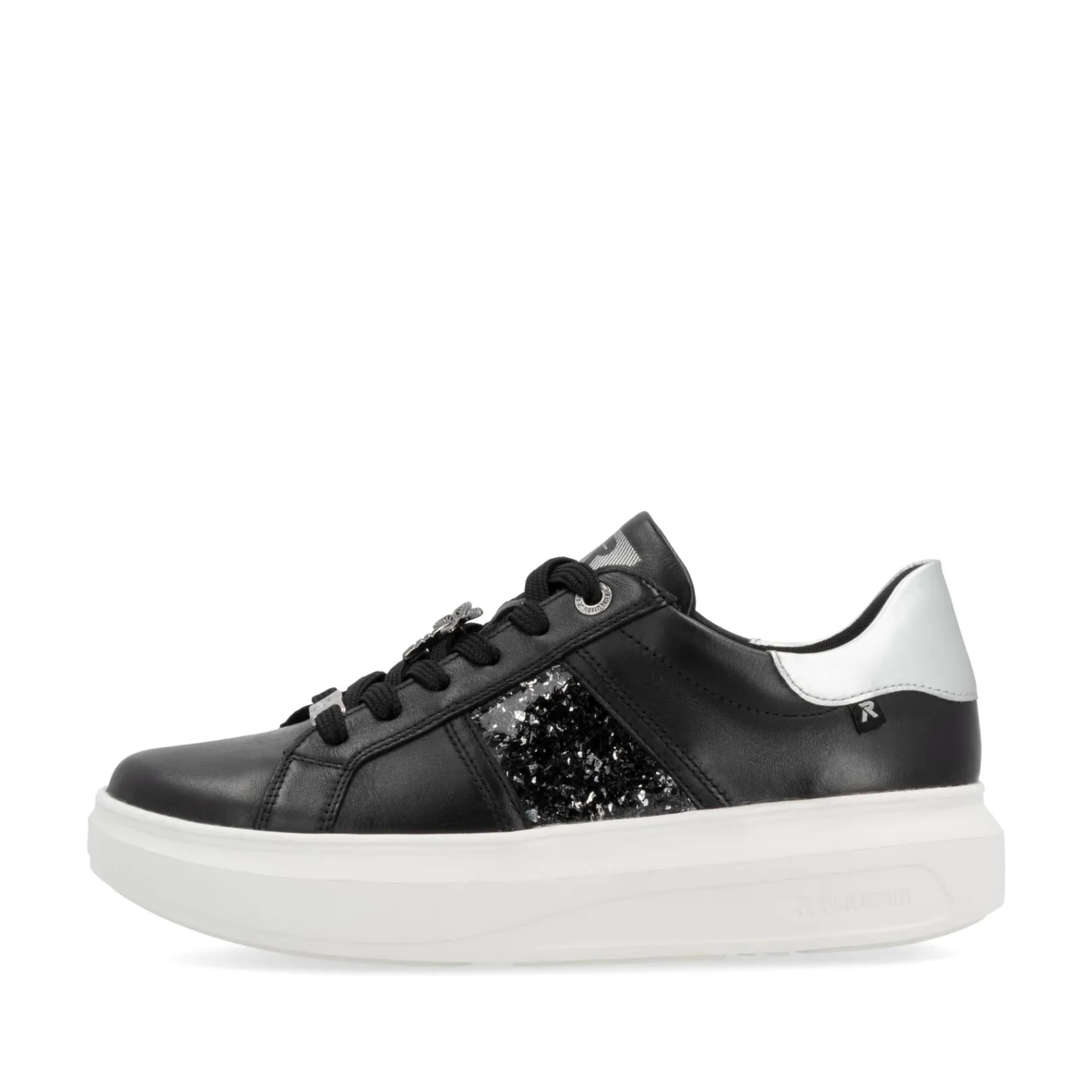 Rieker Sneaker<Damen Sneaker Low matt-silber Schwarz