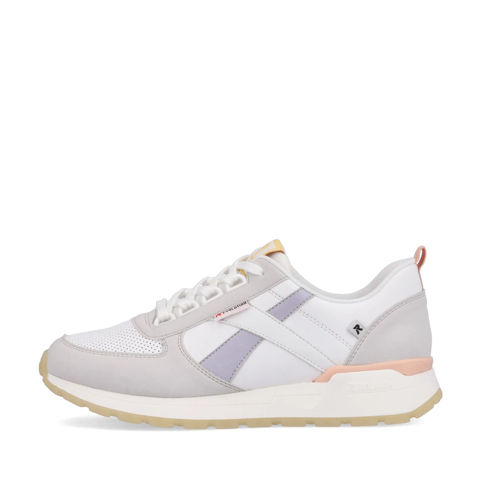 Rieker Sneaker<Damen Sneaker Low swan-white clay-beige pastell Weiss