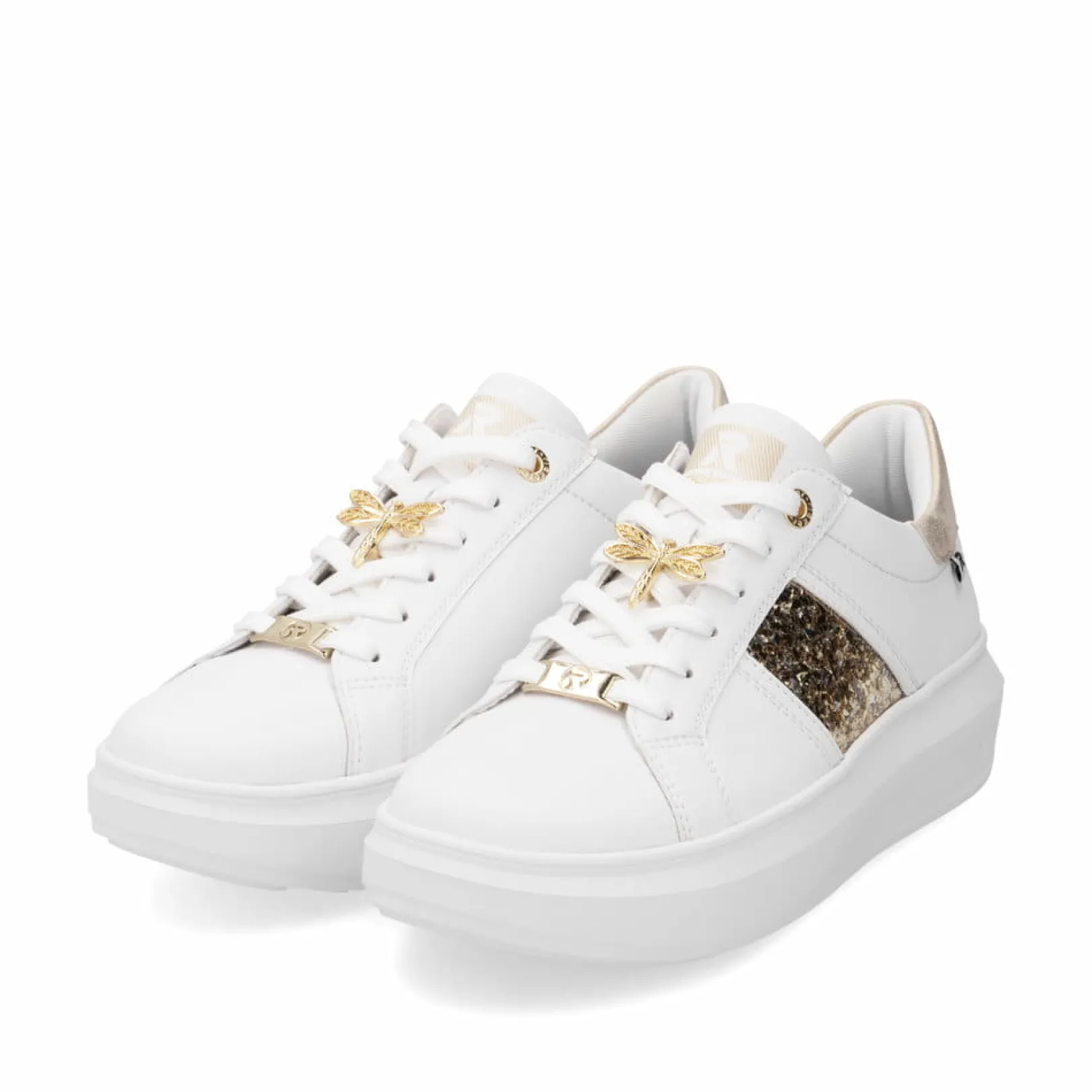 Rieker Sneaker<Damen Sneaker Low swan-white gold Weiss