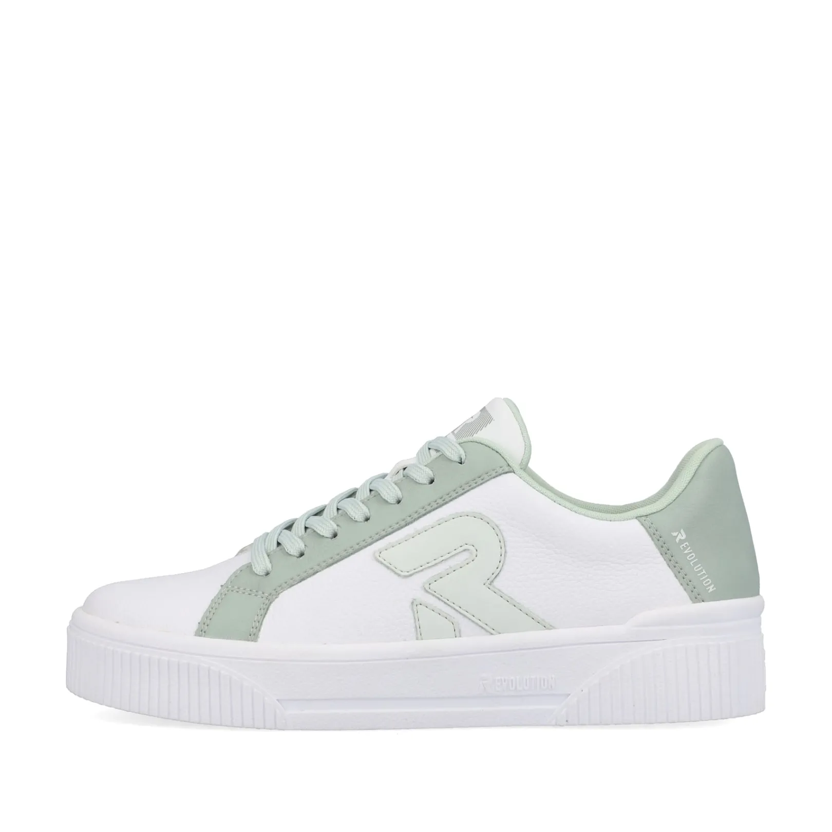 Rieker Sneaker<Damen Sneaker Low swan-white mint-green Weiss