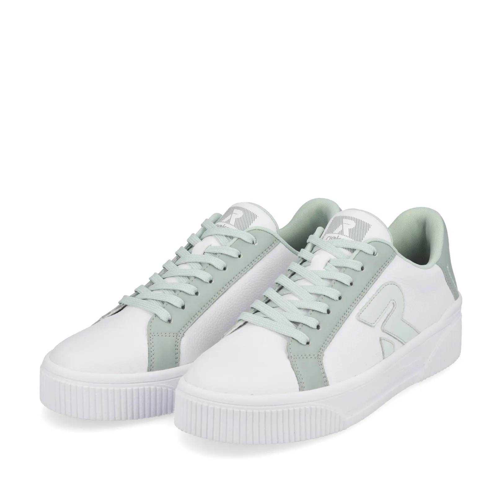 Rieker Sneaker<Damen Sneaker Low swan-white mint-green Weiss