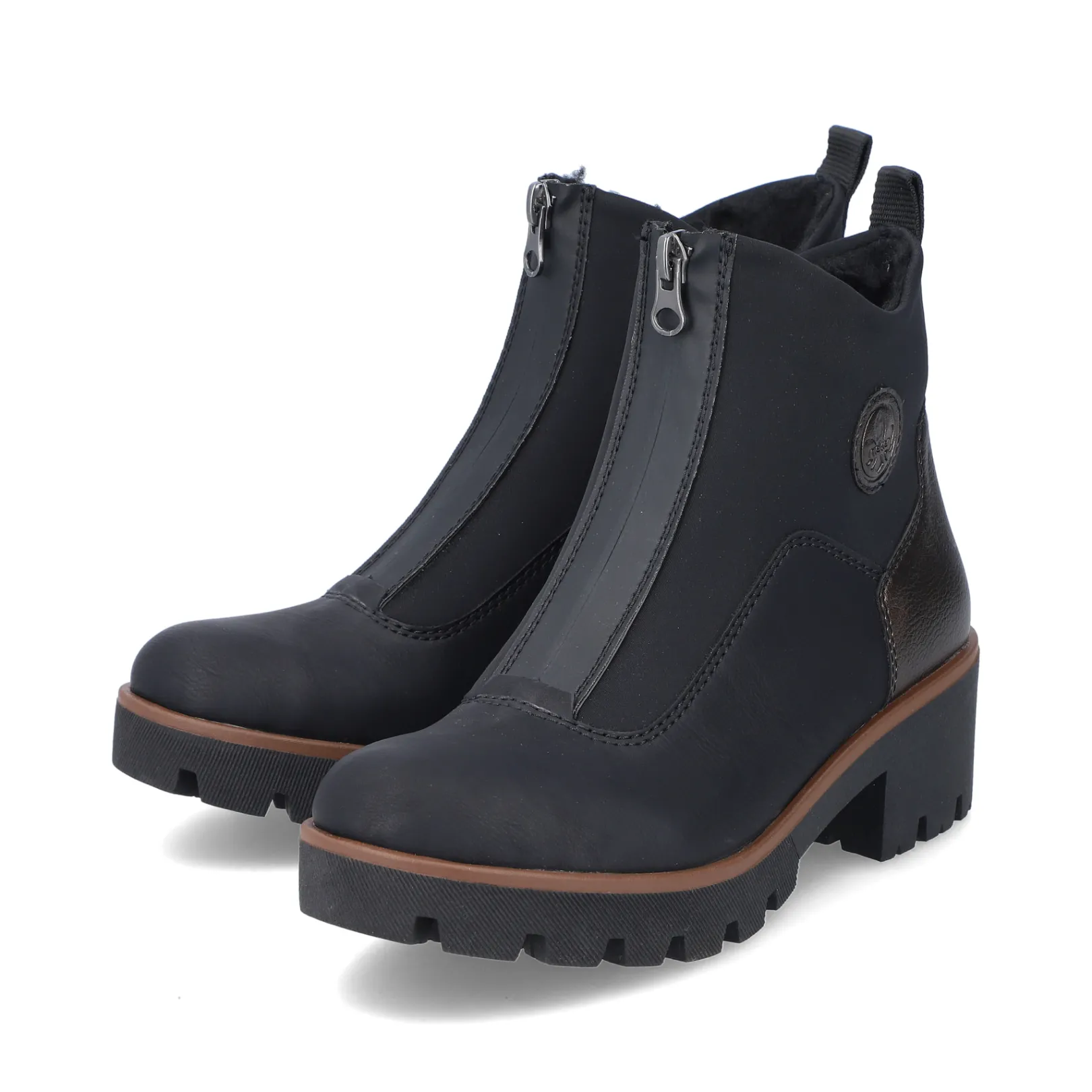 Rieker Stiefeletten & Boots<Damen Stiefeletten asphalt Schwarz