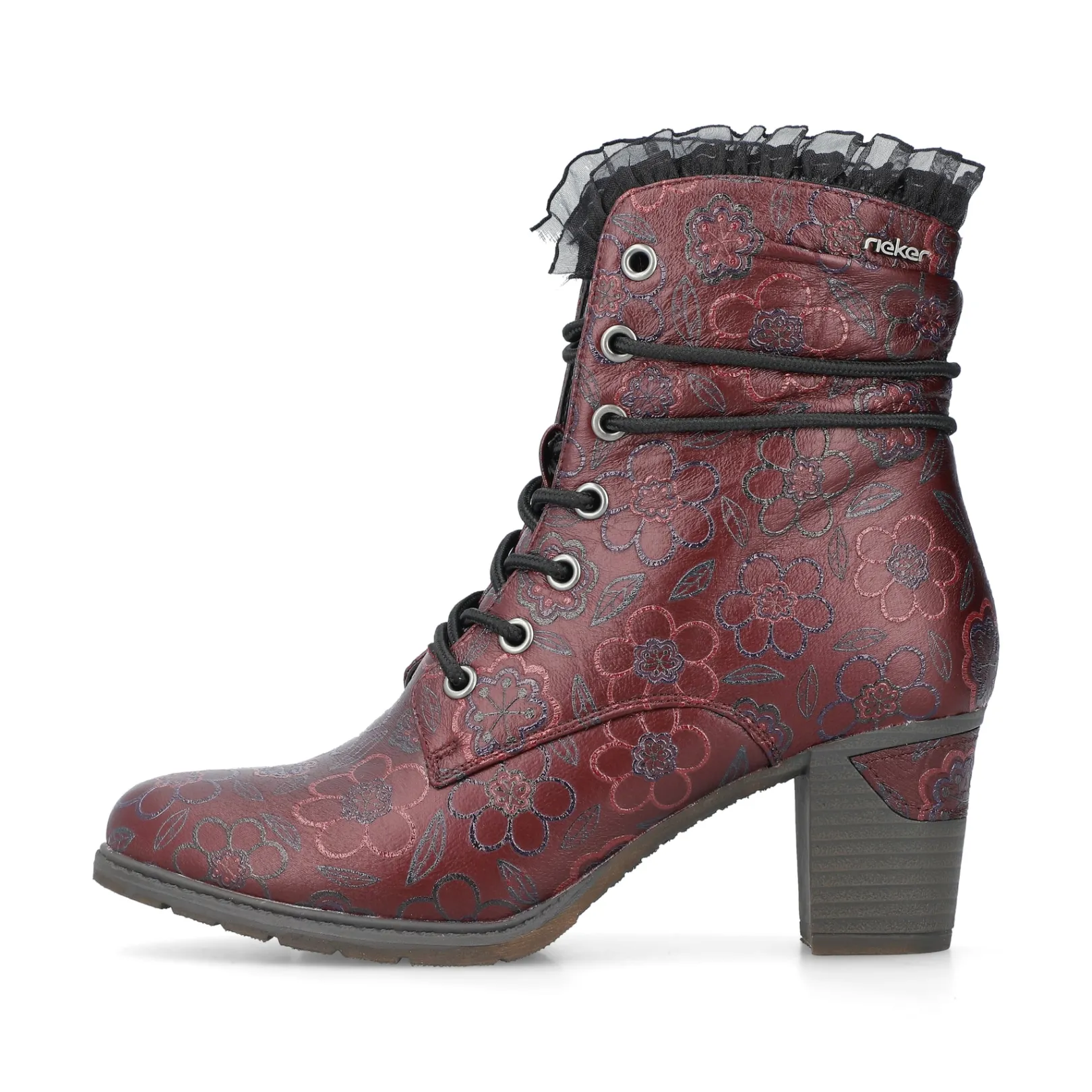 Rieker Stiefeletten & Boots<Damen Stiefeletten bordeaux Rot