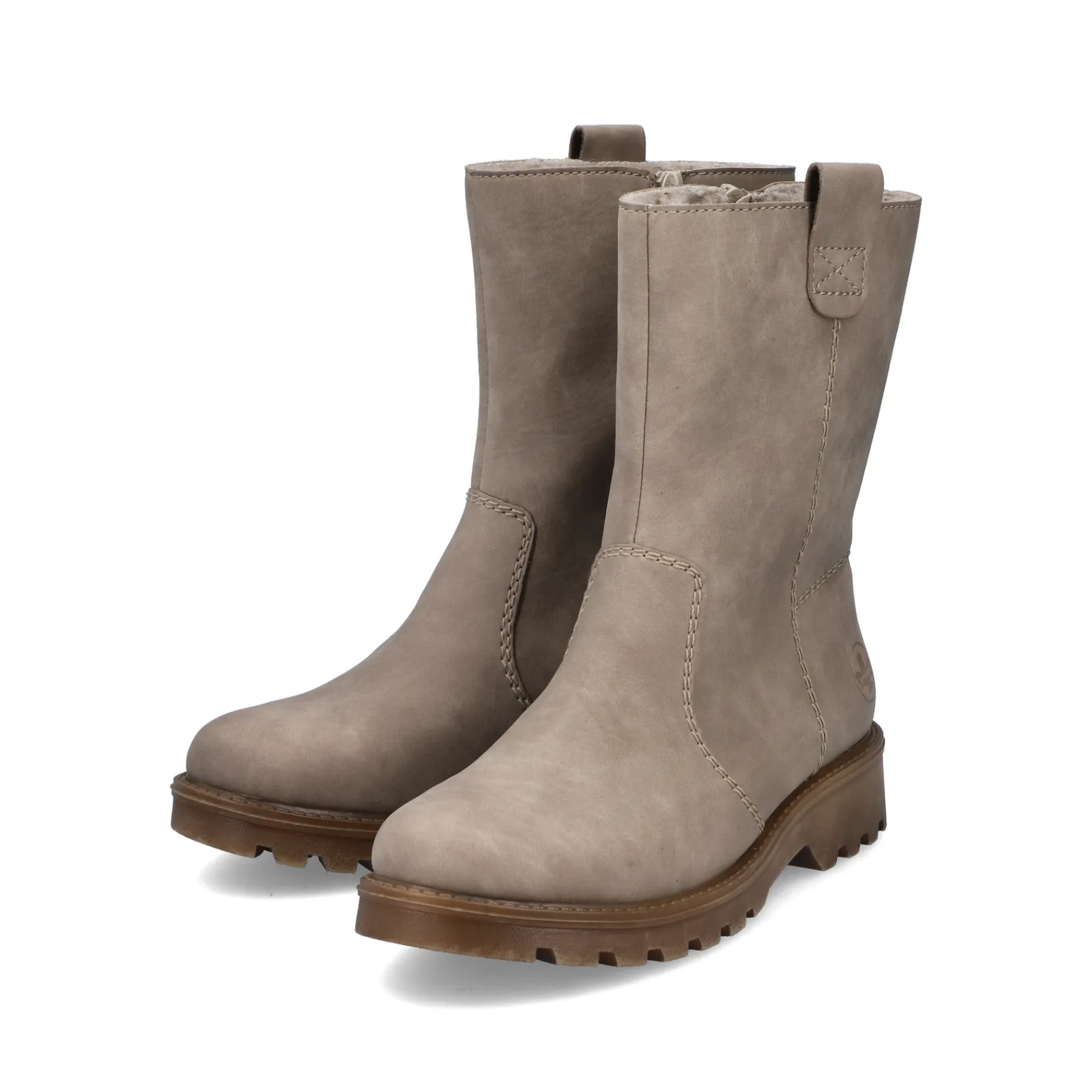 Rieker Stiefeletten & Boots<Damen Stiefeletten creme Beige