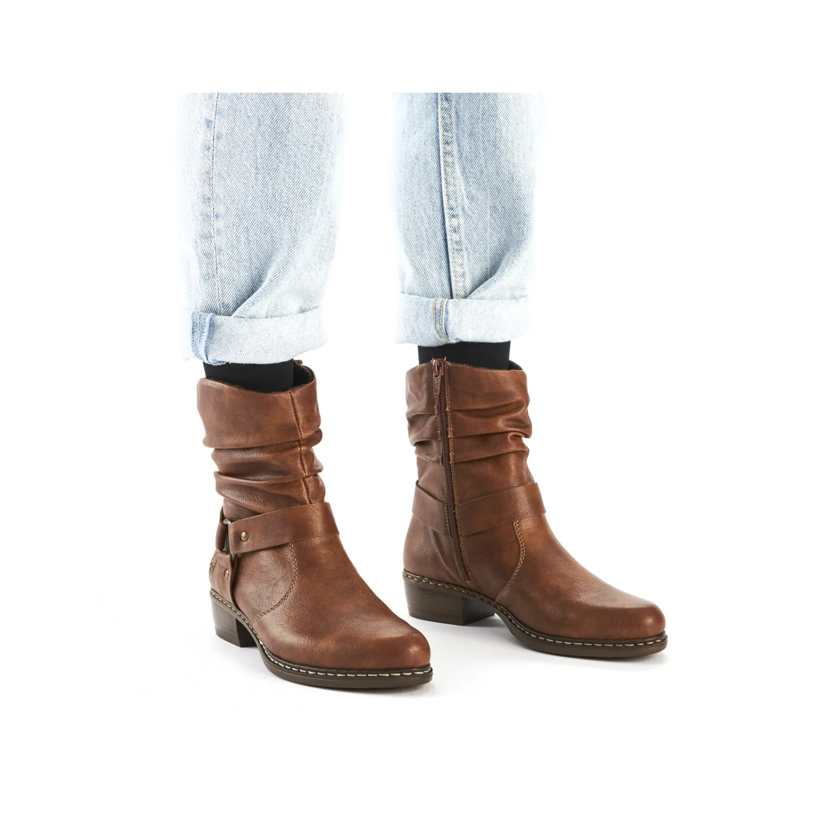 Rieker Stiefeletten & Boots<Damen Stiefeletten fuchs Braun