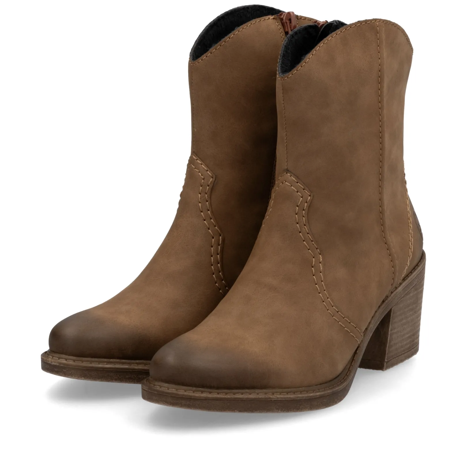 Rieker Stiefeletten & Boots<Damen Stiefeletten holz Braun