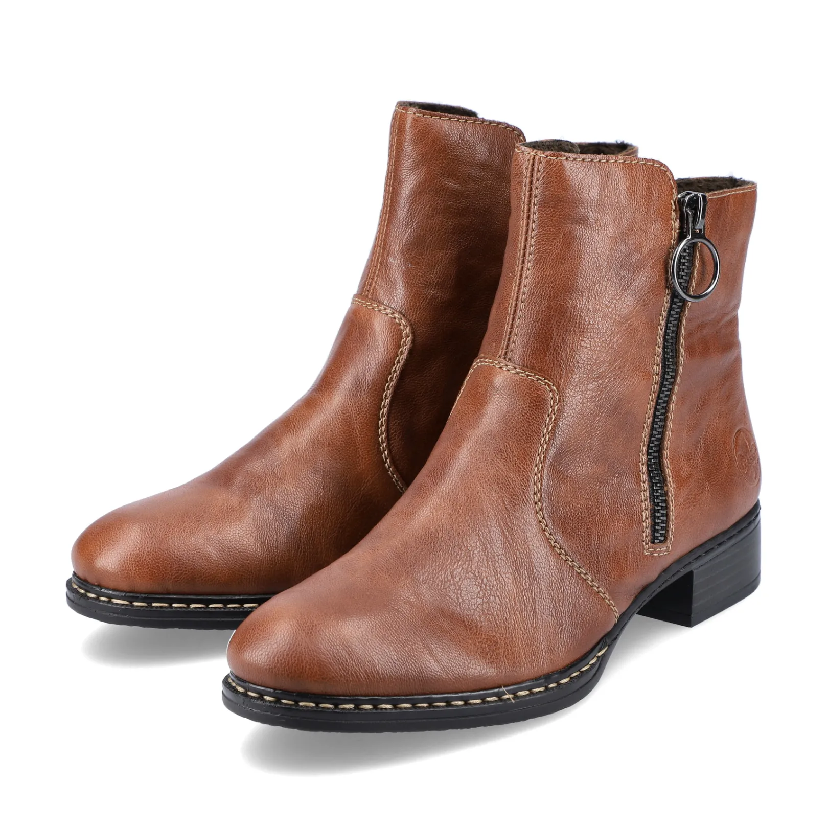 Rieker Stiefeletten & Boots<Damen Stiefeletten karamell Braun