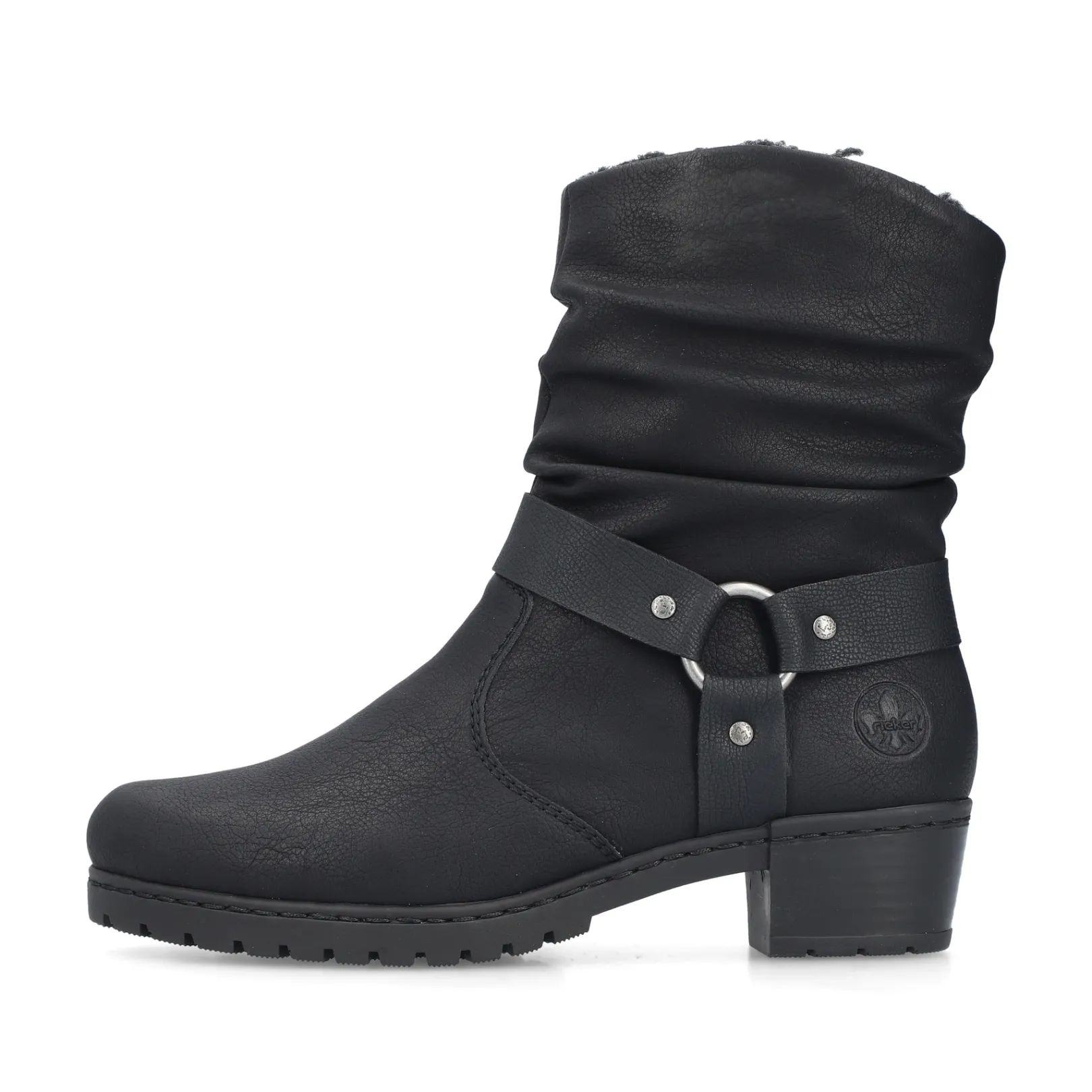 Rieker Stiefeletten & Boots<Damen Stiefeletten matt Schwarz