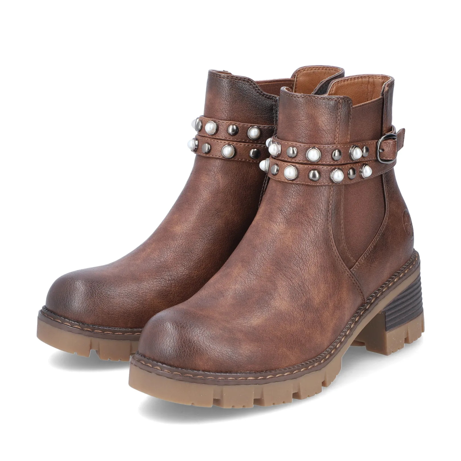 Rieker Stiefeletten & Boots<Damen Stiefeletten nuss Braun