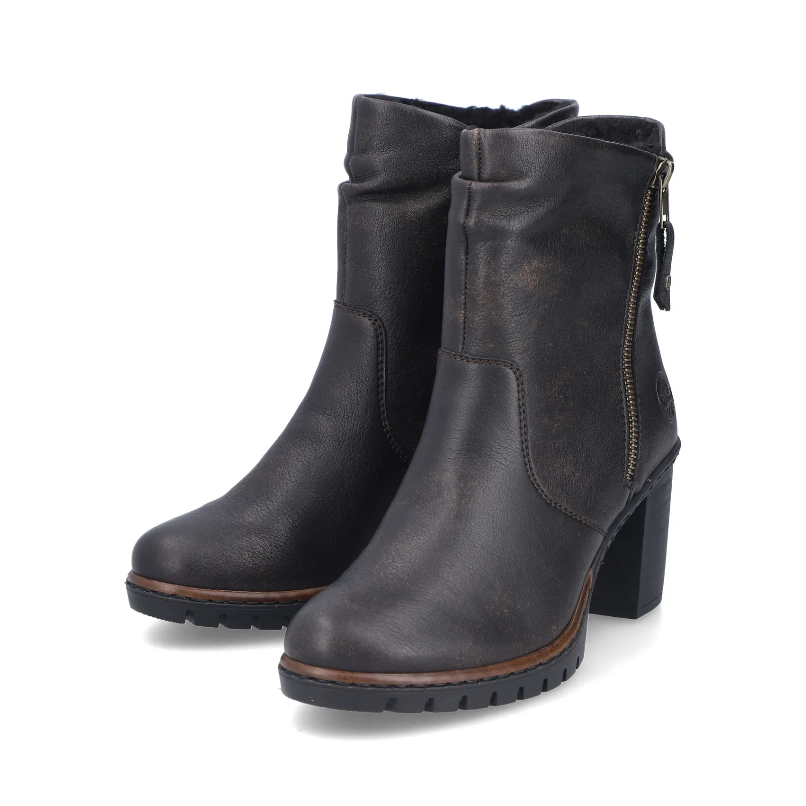 Rieker Stiefeletten & Boots<Damen Stiefeletten braun Schwarz