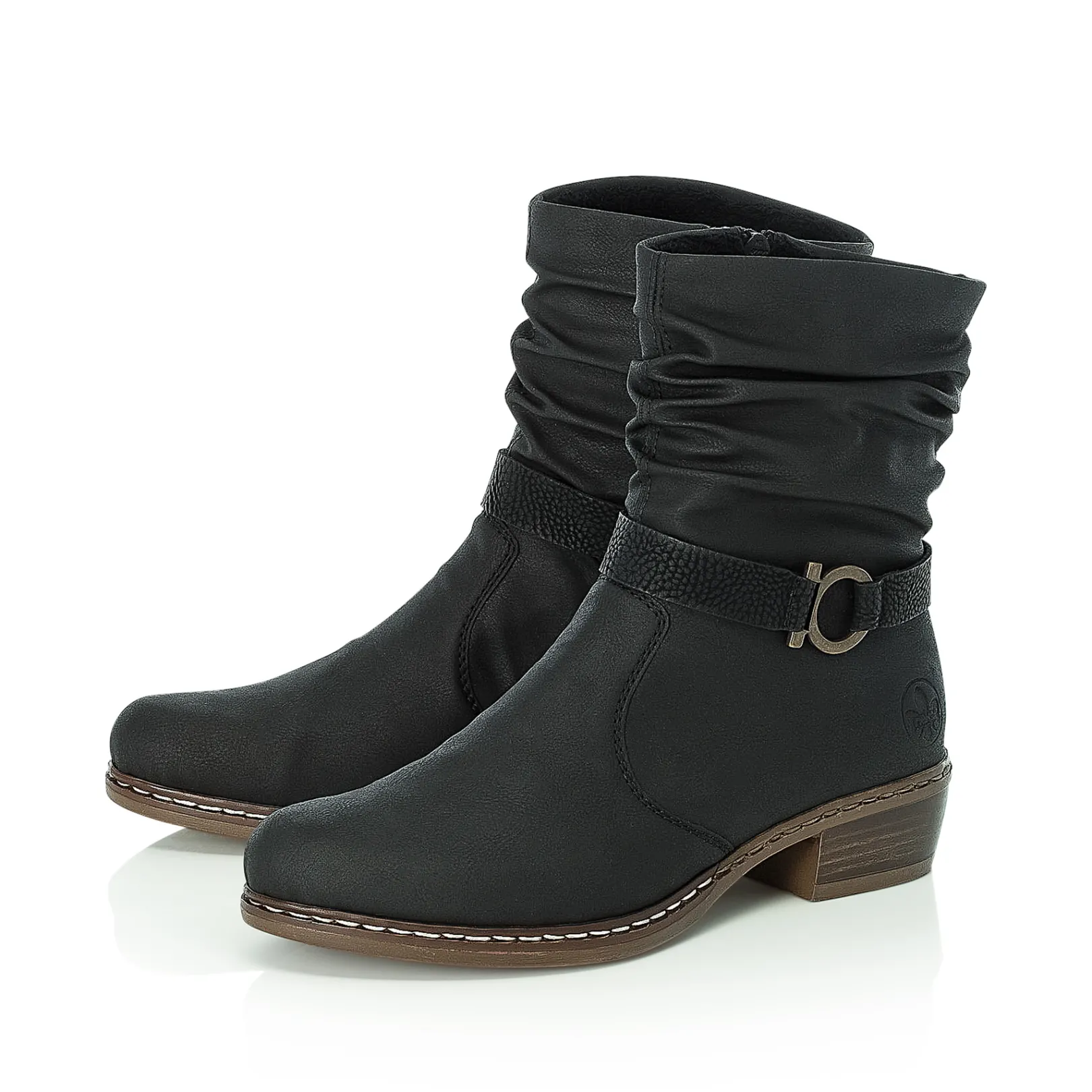 Rieker Stiefeletten & Boots<Damen Stiefeletten tief Schwarz