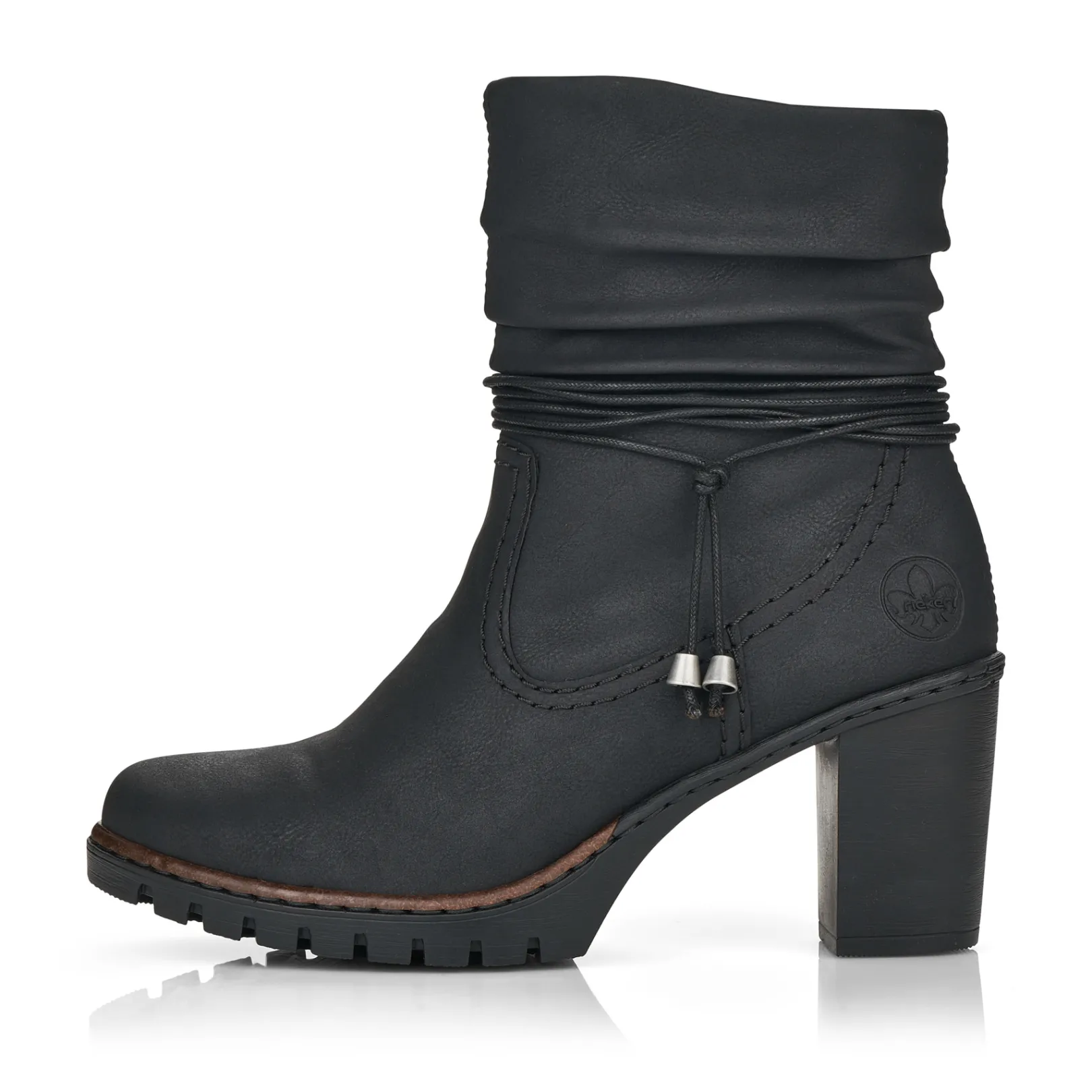 Rieker Stiefeletten & Boots<Damen Stiefeletten tief Schwarz