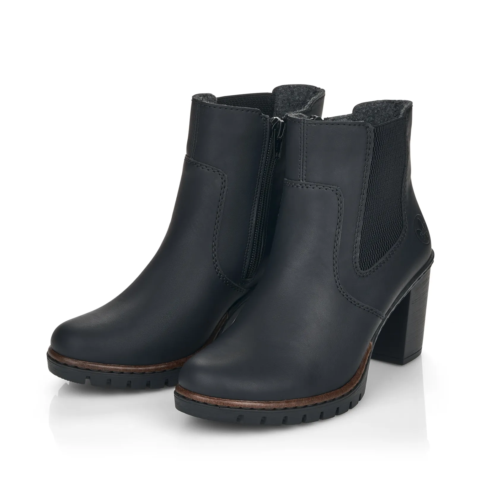 Rieker Stiefeletten & Boots<Damen Stiefeletten tief Schwarz