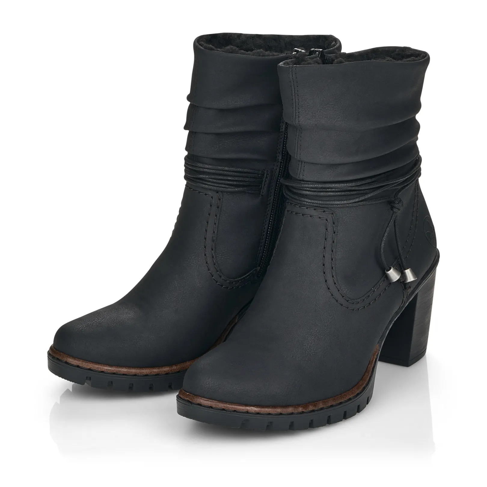 Rieker Stiefeletten & Boots<Damen Stiefeletten tief Schwarz