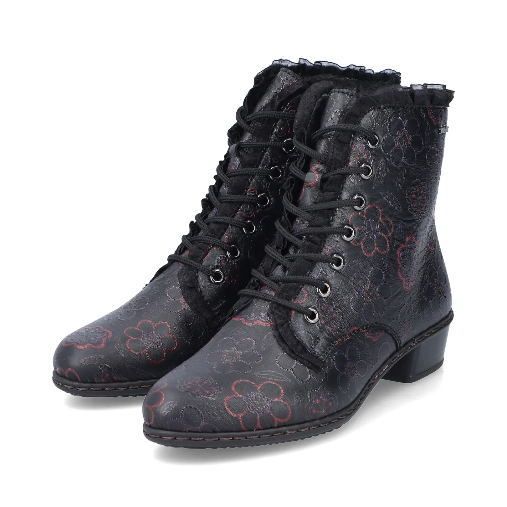 Rieker Stiefeletten & Boots<Damen Stiefeletten tief-rot Schwarz