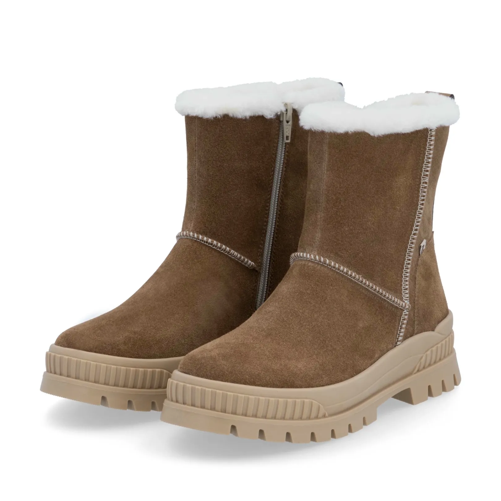 Rieker Stiefeletten & Boots | Fluffy<Damen Stiefeletten zimt Braun