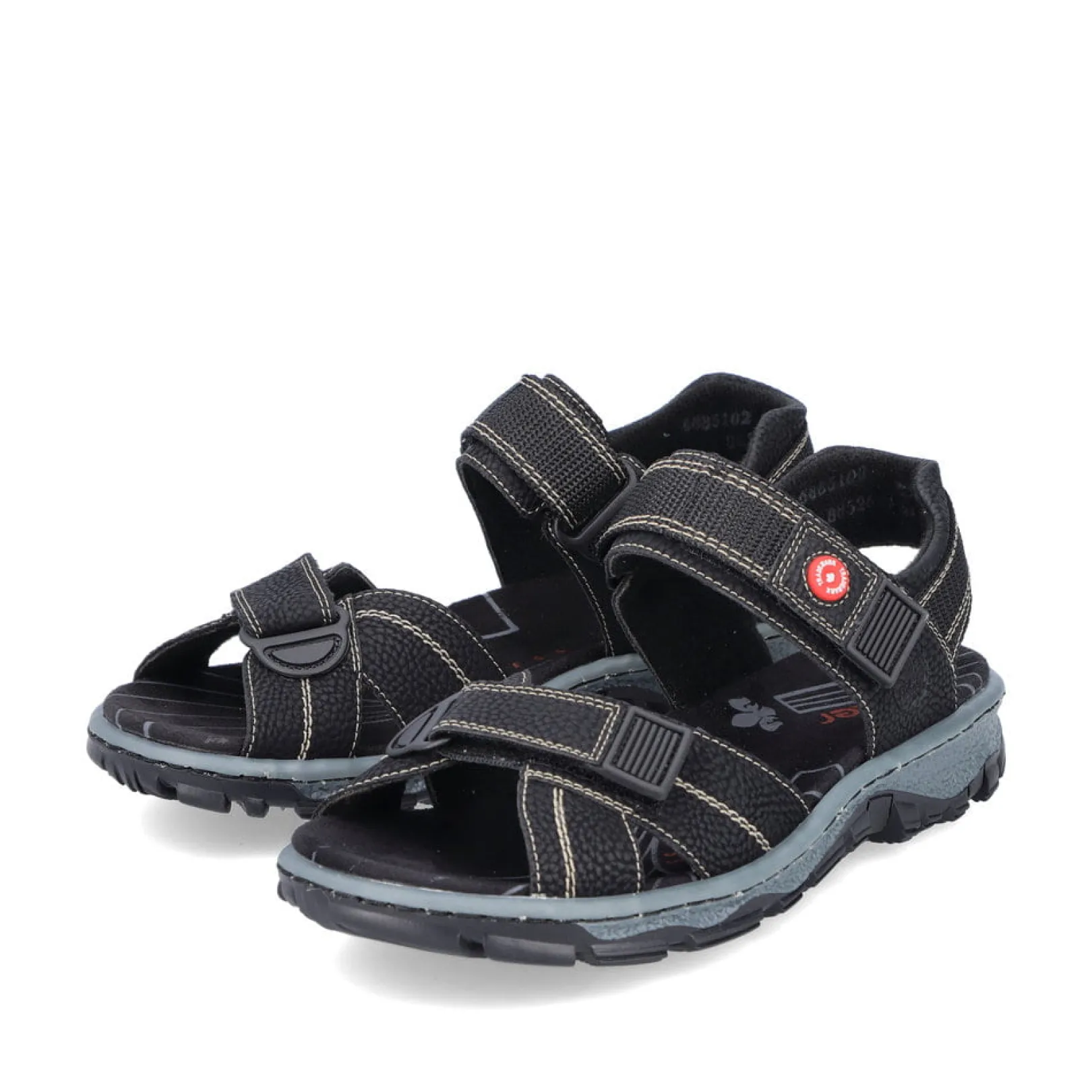 Rieker Sandalen & Sandaletten<Damen Trekkingsandalen asphalt Schwarz