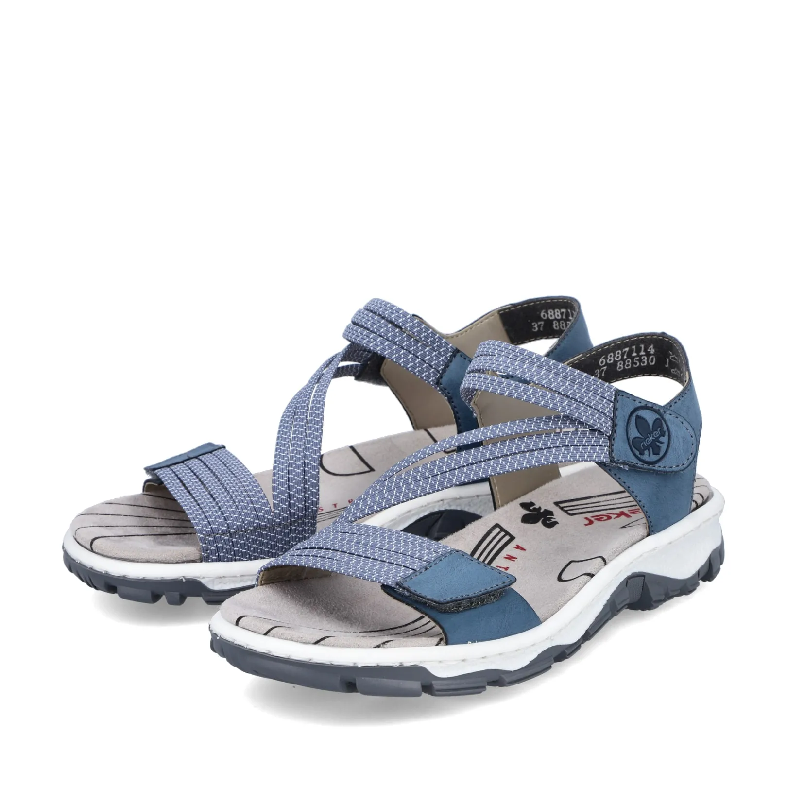 Rieker Sandalen & Sandaletten<Damen Trekkingsandalen california Blau