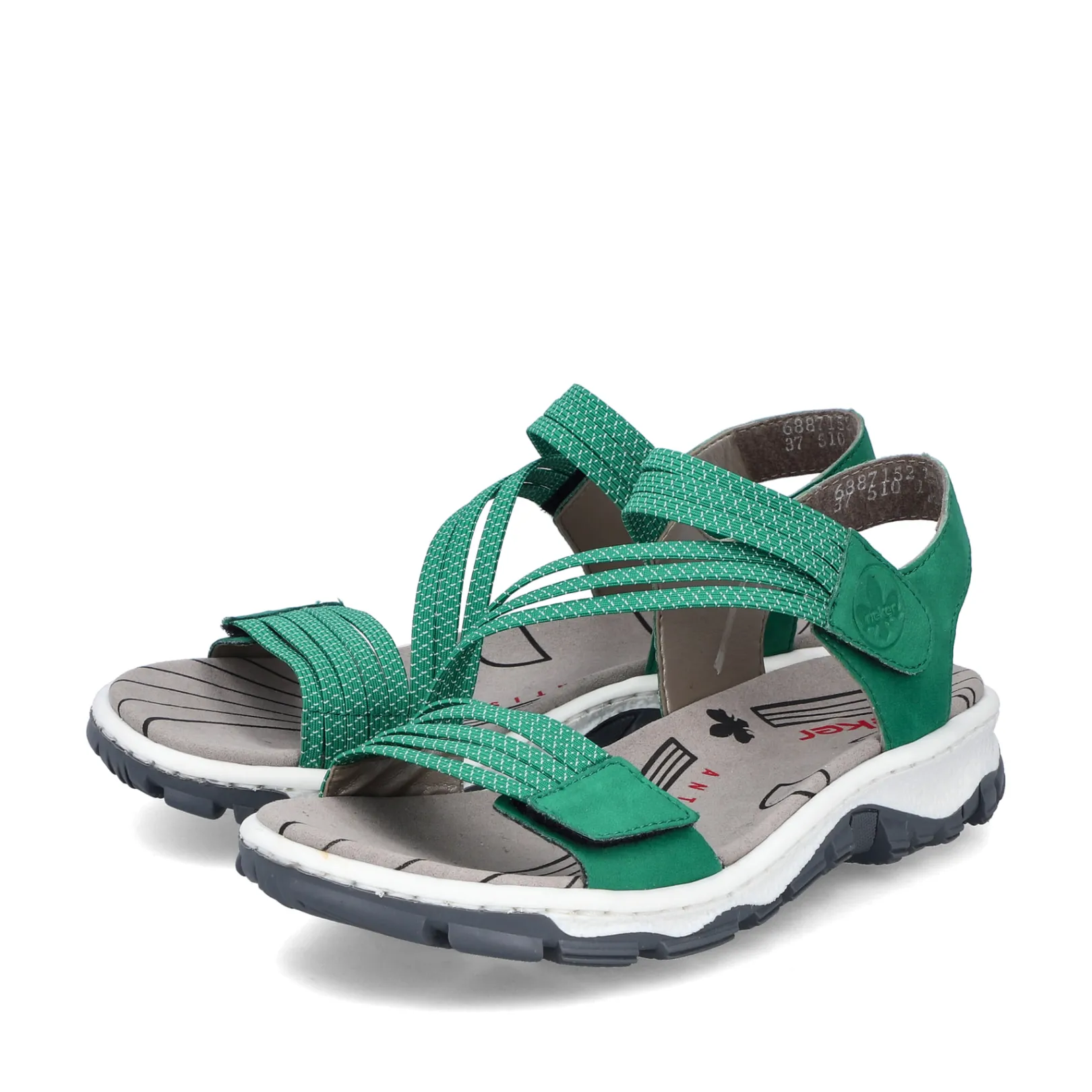 Rieker Sandalen & Sandaletten<Damen Trekkingsandalen gras Grün