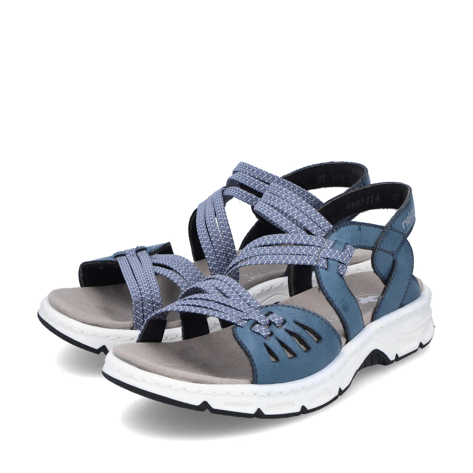 Rieker Sandalen & Sandaletten<Damen Trekkingsandalen schiefer Blau