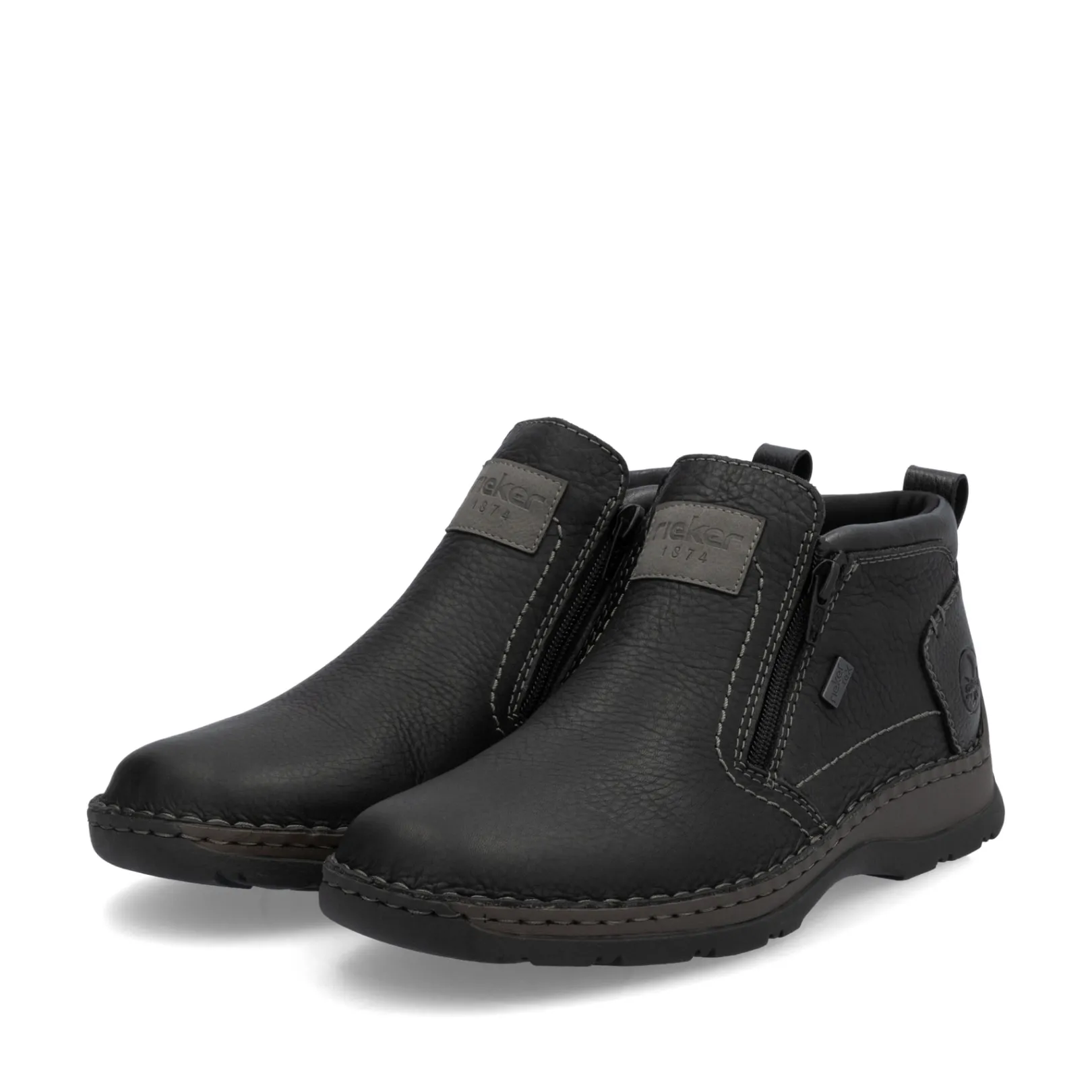 Rieker Boots<Herren Kurzstiefel asphalt Schwarz