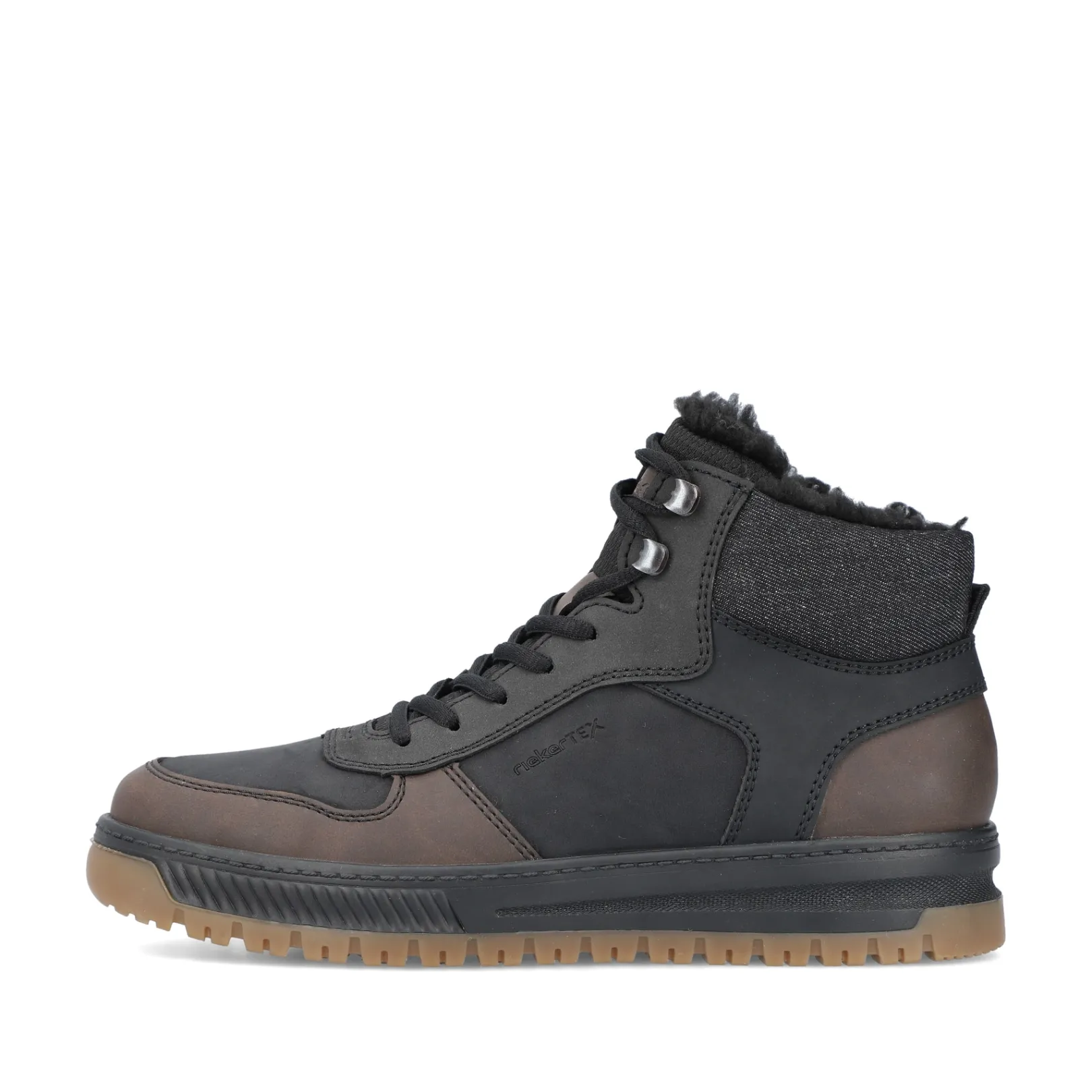 Rieker Boots<Herren Schnürstiefel asphalt Schwarz