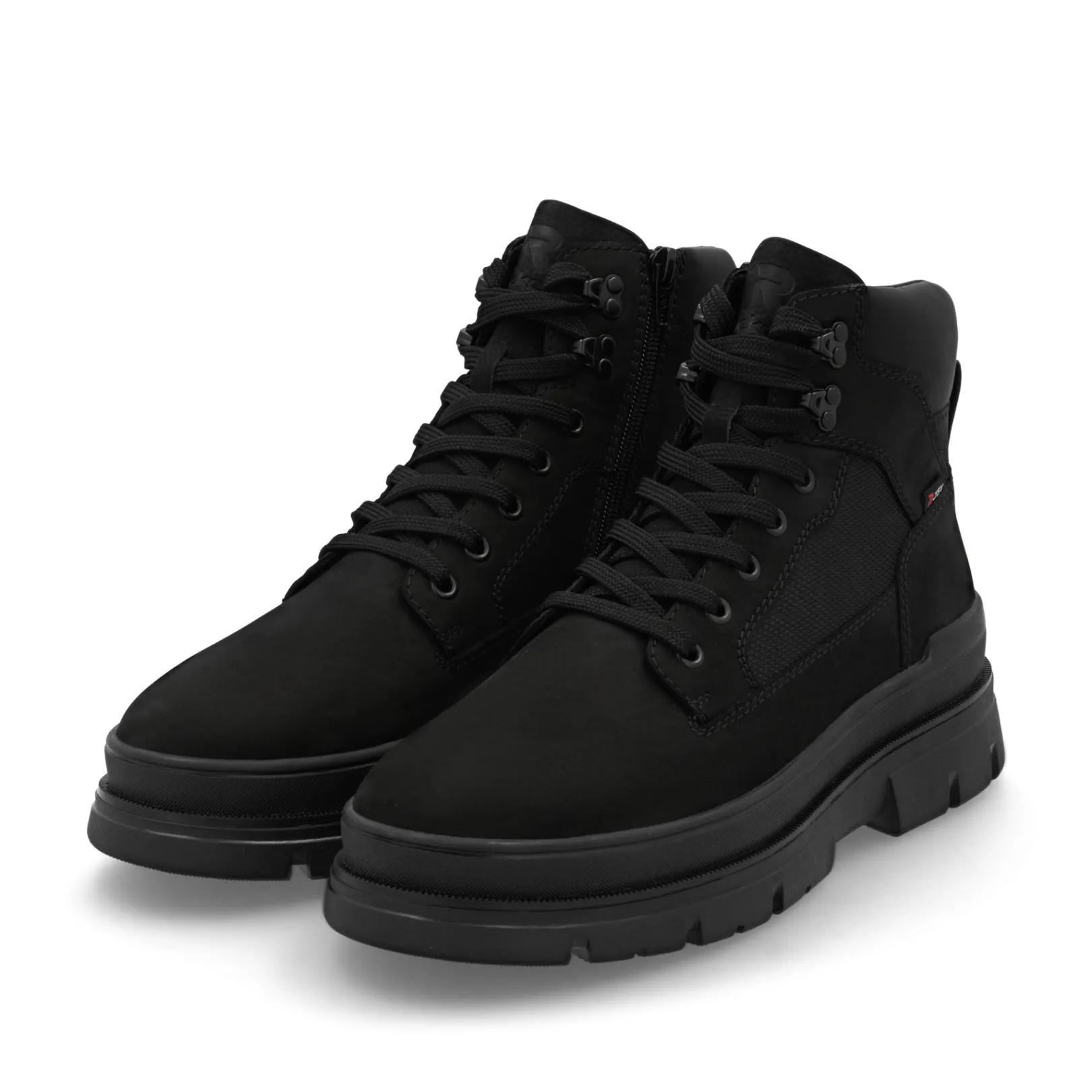 Rieker Boots<Herren Schnürstiefel asphalt Schwarz