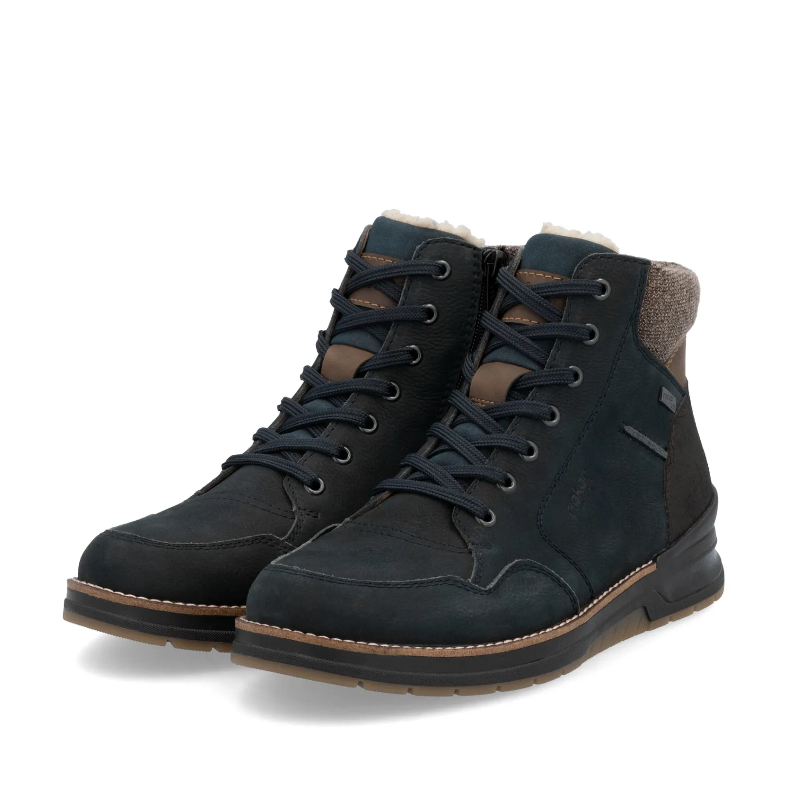 Rieker Boots<Herren Schnürstiefel atlantik Blau