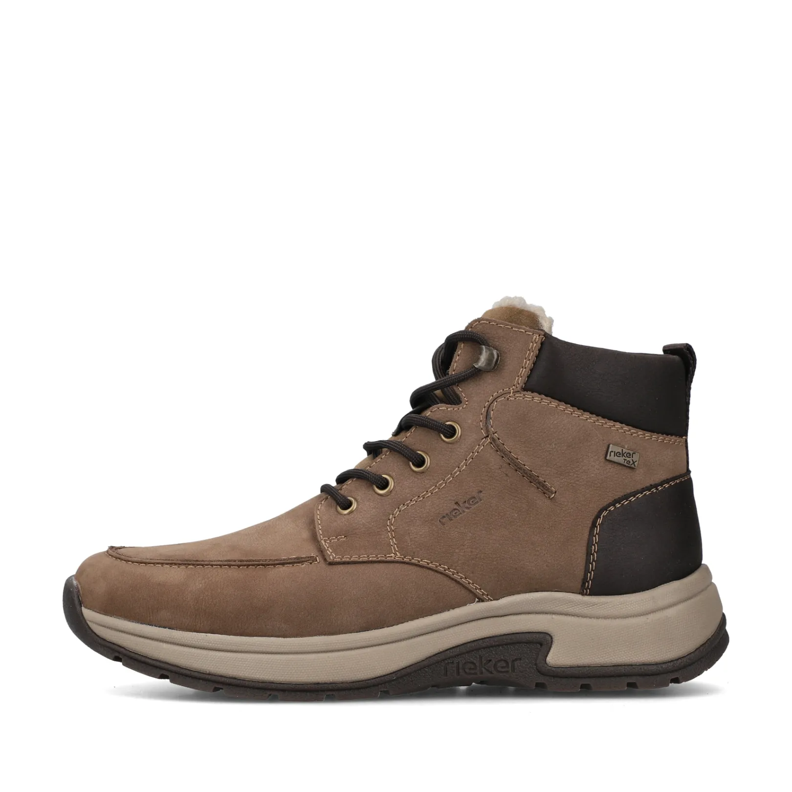 Rieker Boots<Herren Schnürstiefel beige Braun