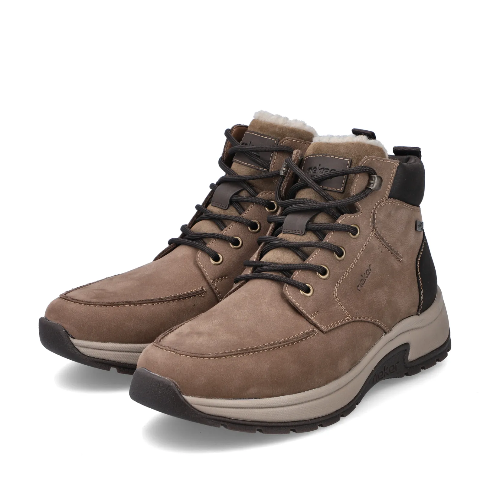 Rieker Boots<Herren Schnürstiefel beige Braun