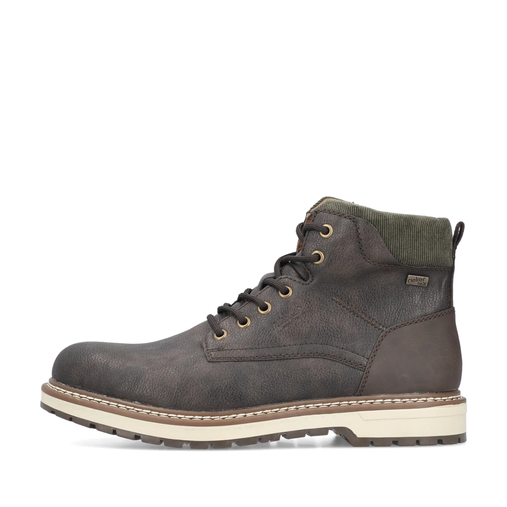 Rieker Boots<Herren Schnürstiefel grau Braun