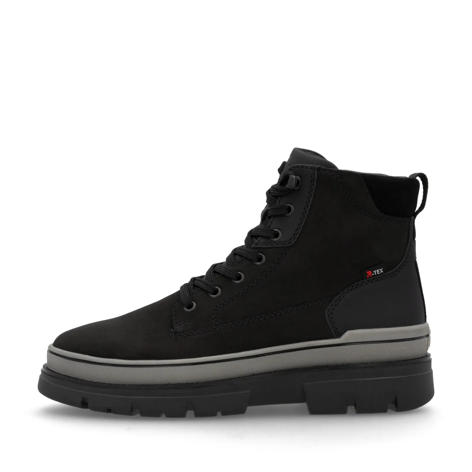 Rieker Boots<Herren Schnürstiefel carbon Schwarz