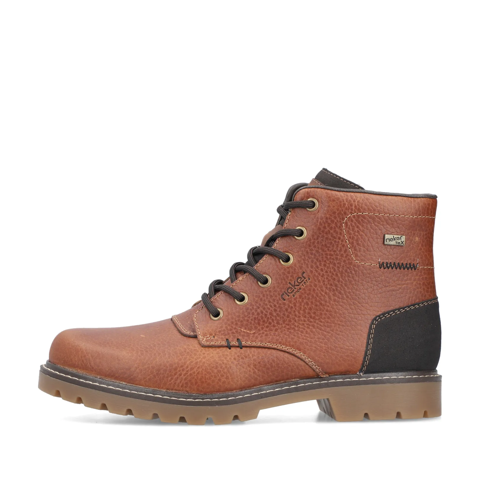 Rieker Boots<Herren Schnürstiefel fuchs Braun