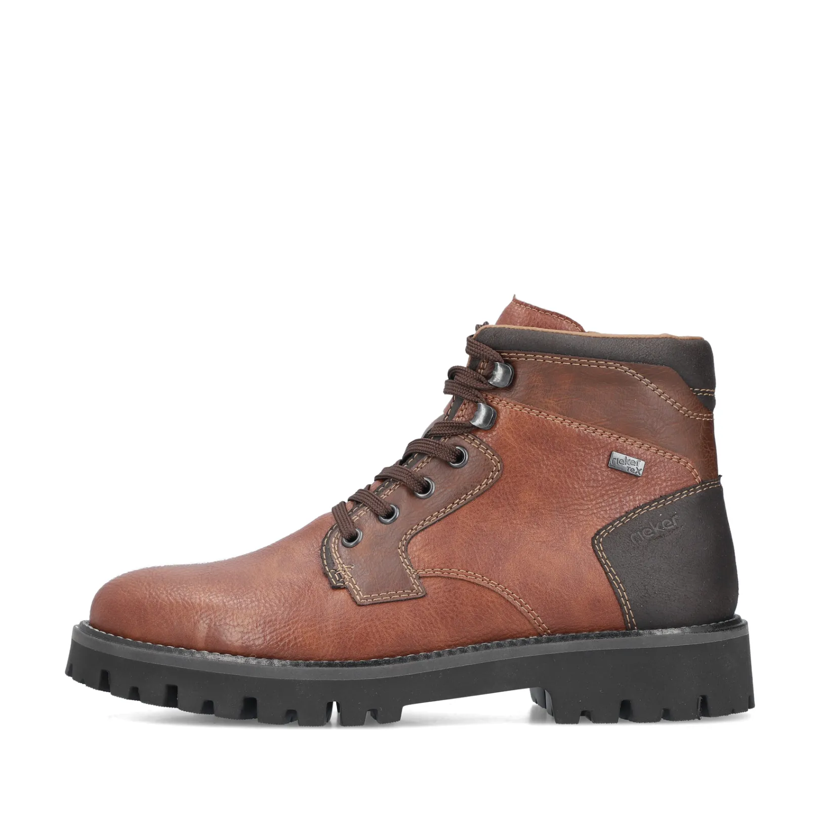 Rieker Boots<Herren Schnürstiefel fuchs Braun