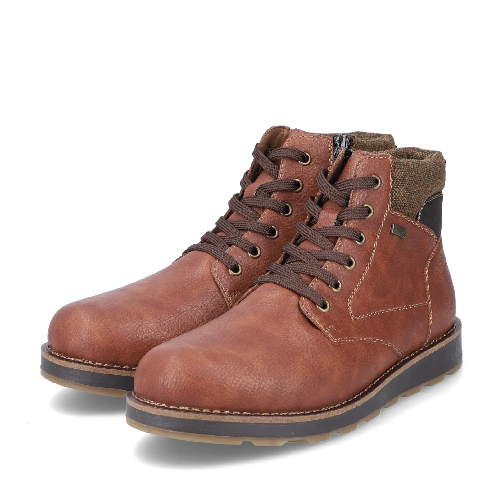 Rieker Boots<Herren Schnürstiefel fuchs Braun