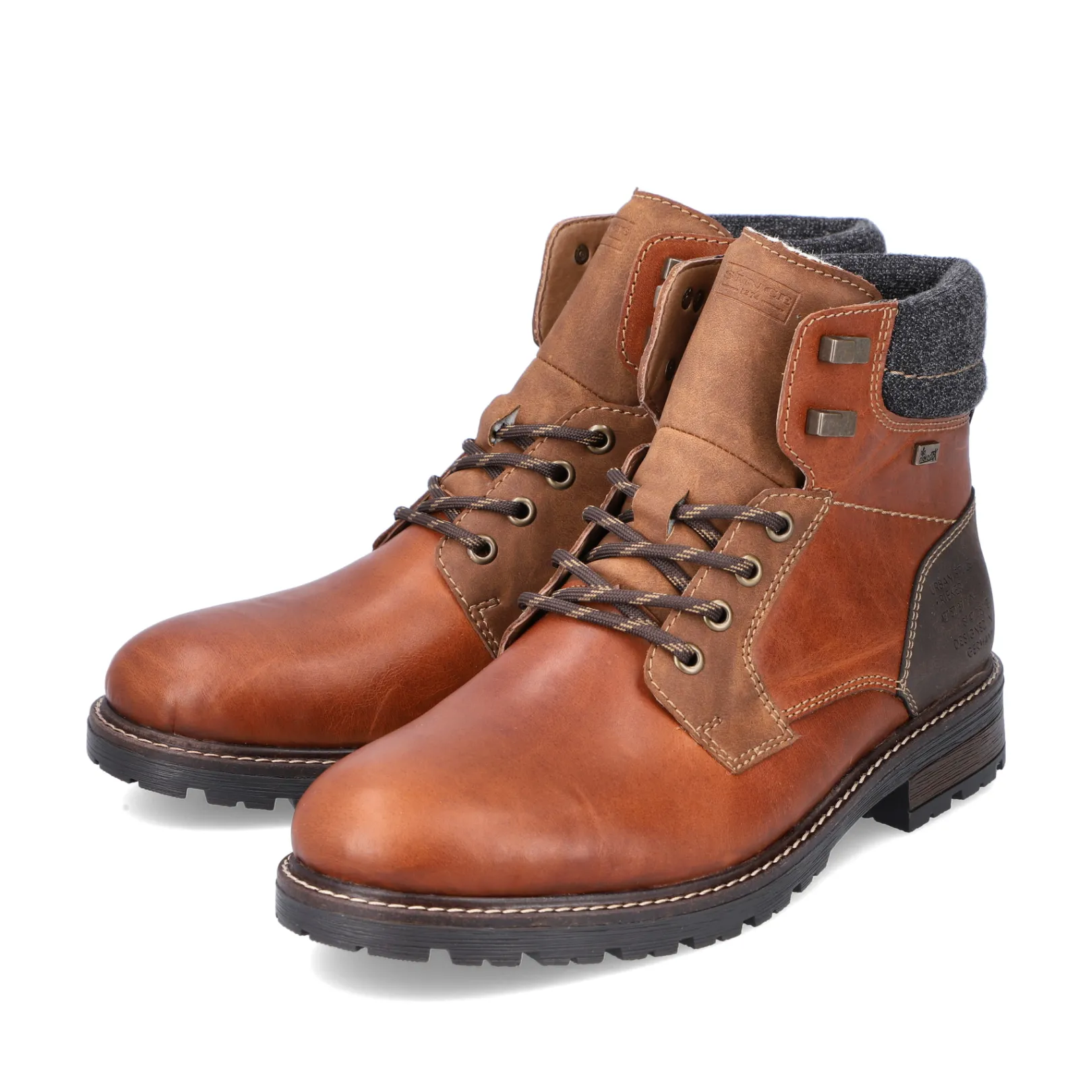 Rieker Boots<Herren Schnürstiefel fuchs Braun