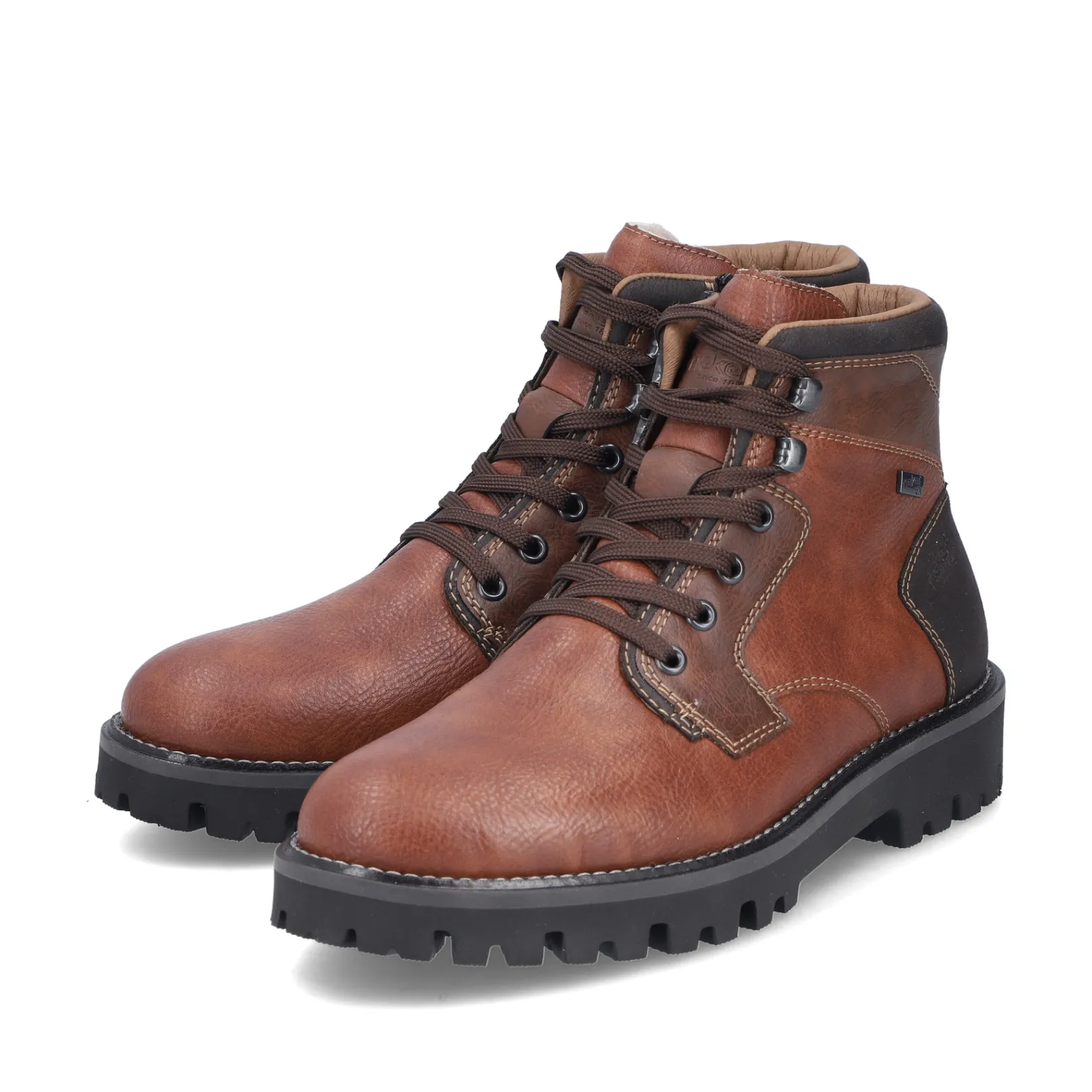 Rieker Boots<Herren Schnürstiefel fuchs Braun