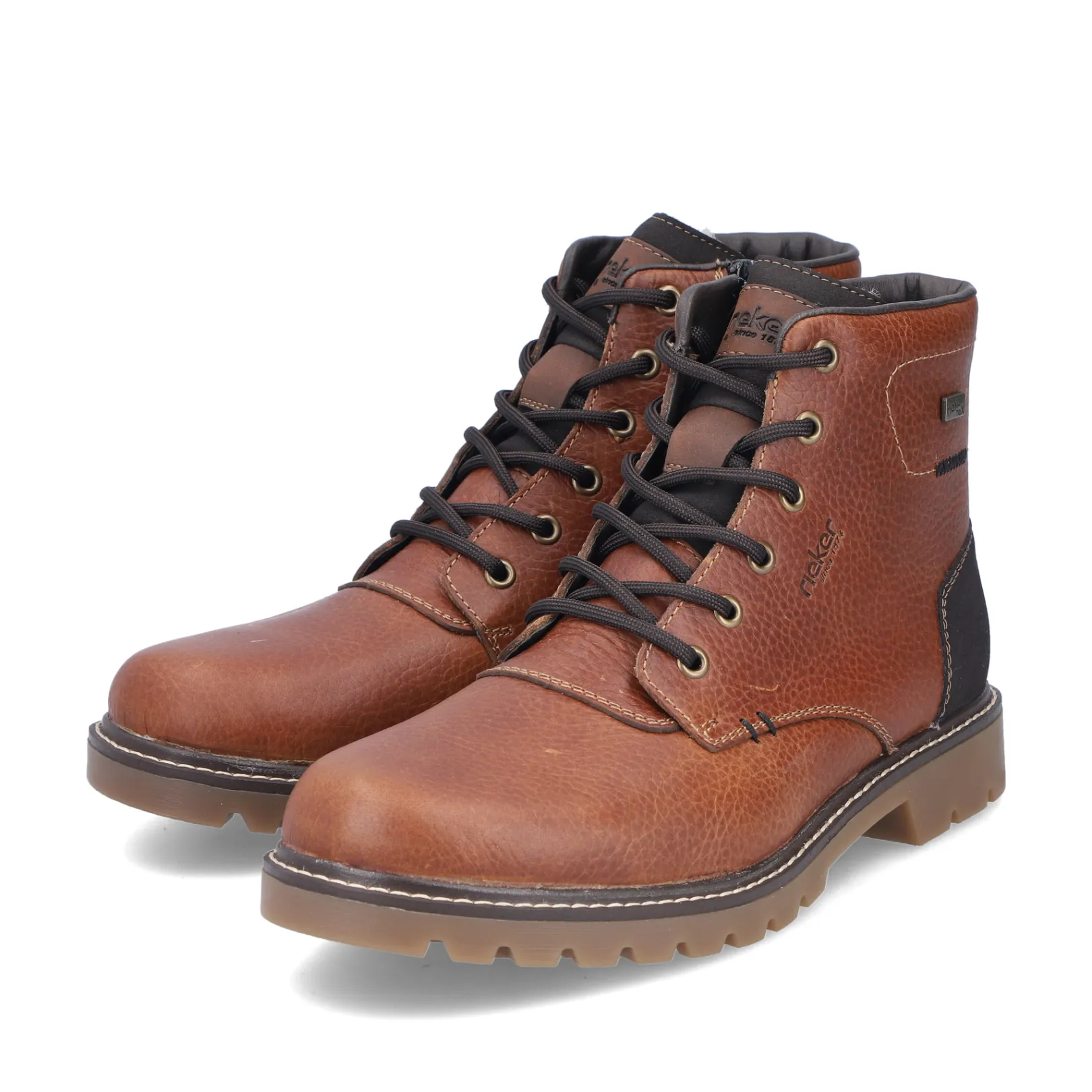 Rieker Boots<Herren Schnürstiefel fuchs Braun