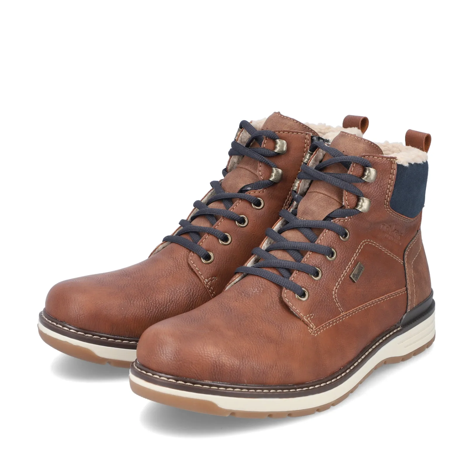 Rieker Boots<Herren Schnürstiefel fuchs Braun