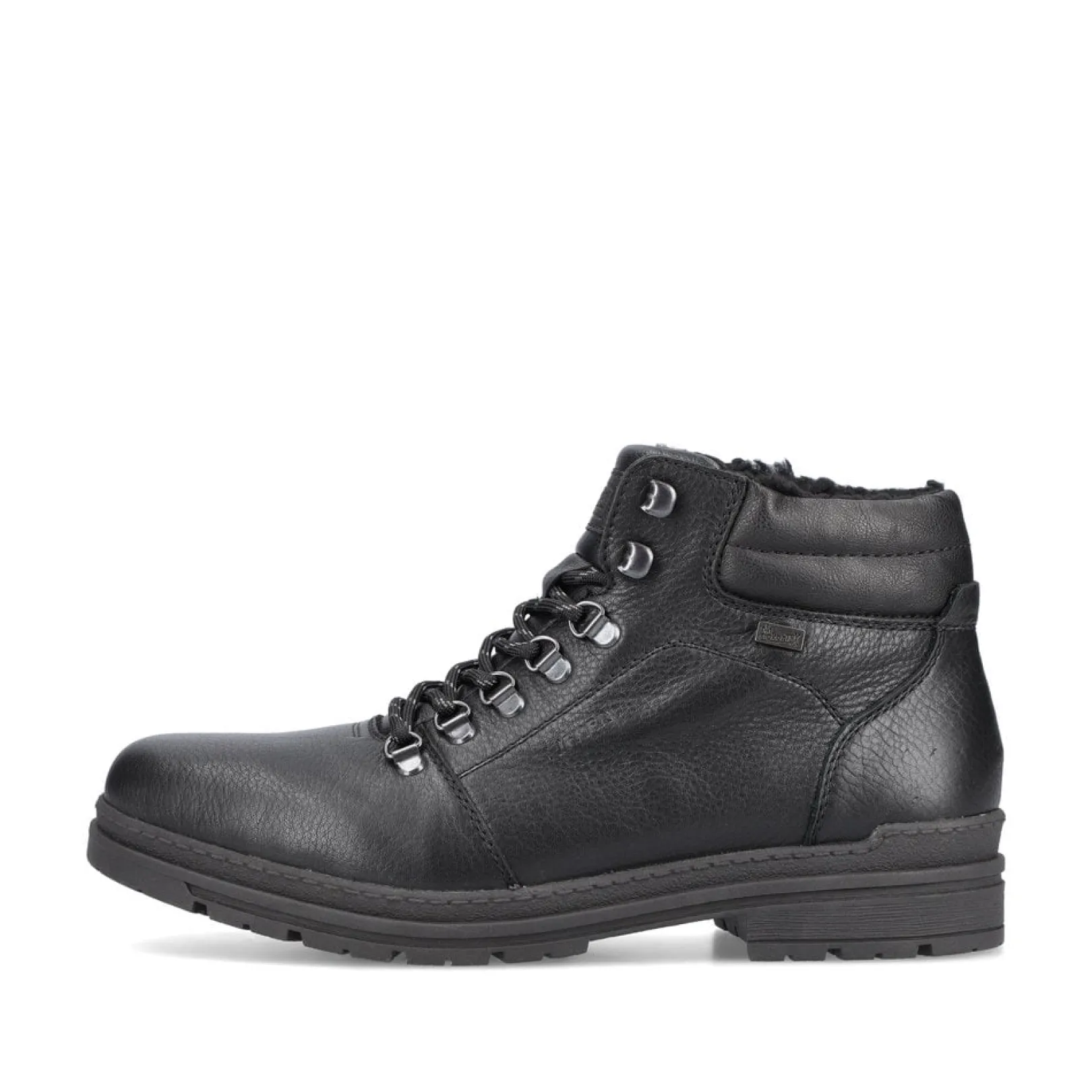 Rieker Boots<Herren Schnürstiefel glanz Schwarz