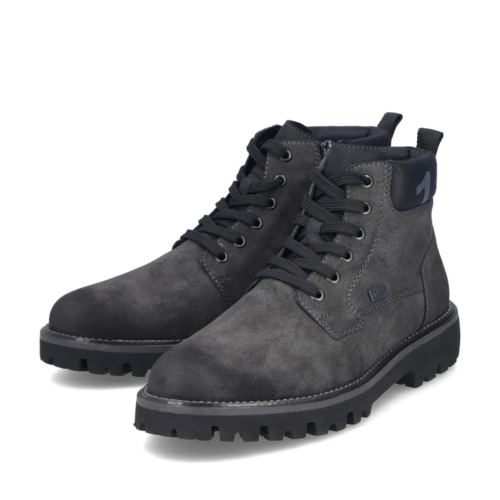 Rieker Boots<Herren Schnürstiefel graphit Grau