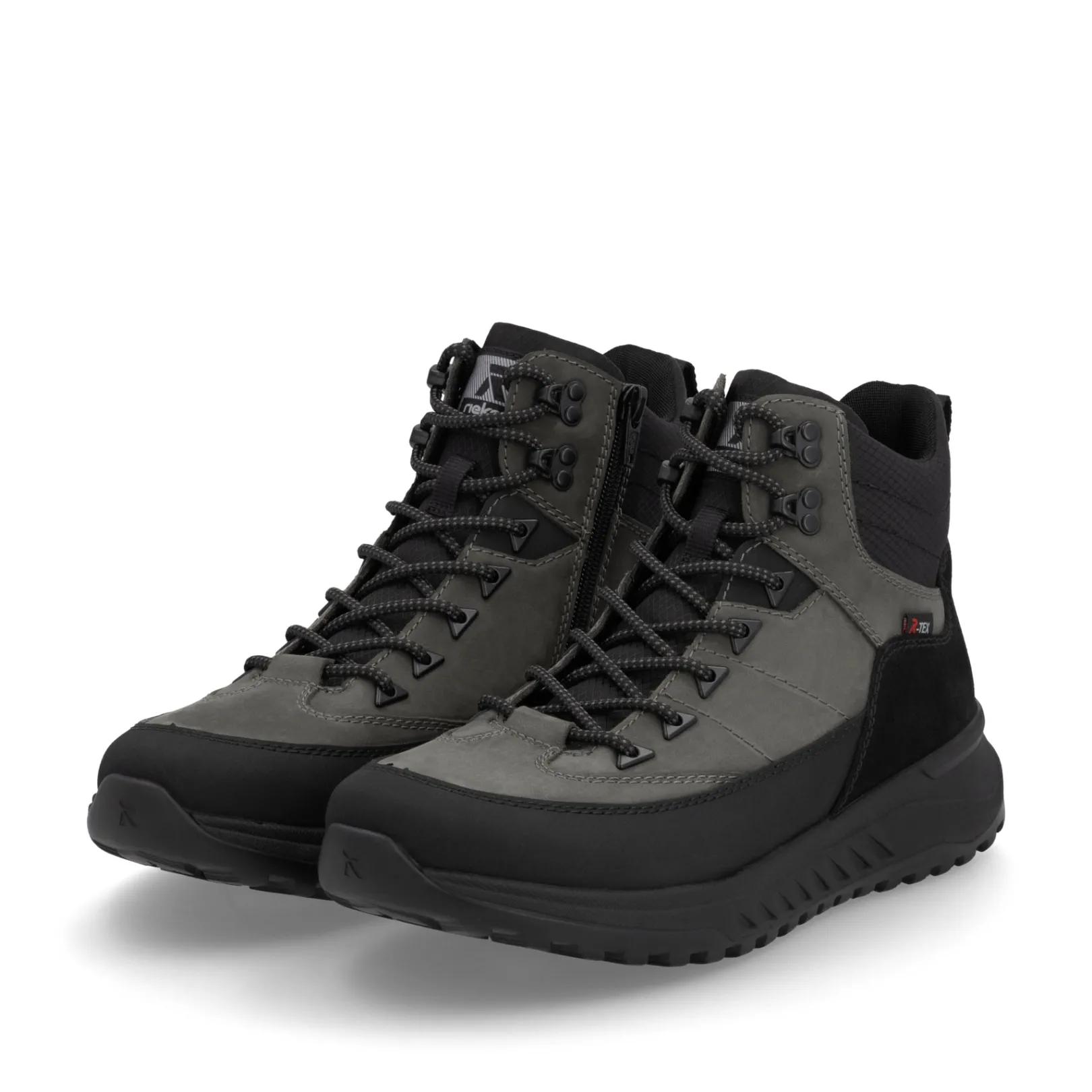 Rieker Boots<Herren Schnürstiefel graphit-schwarz Grau