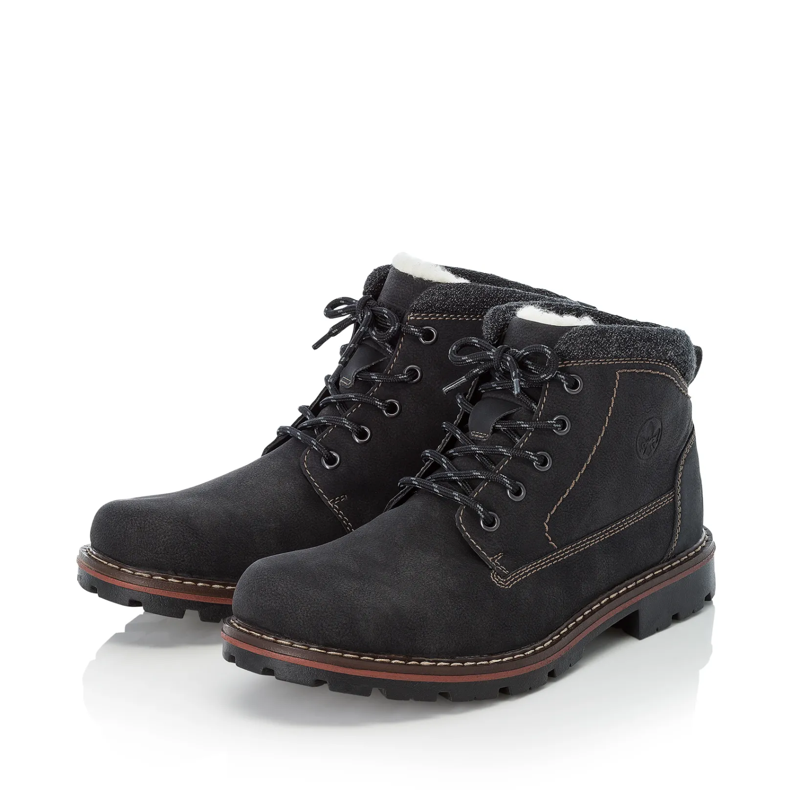 Rieker Boots<Herren Schnürstiefel graphit Schwarz