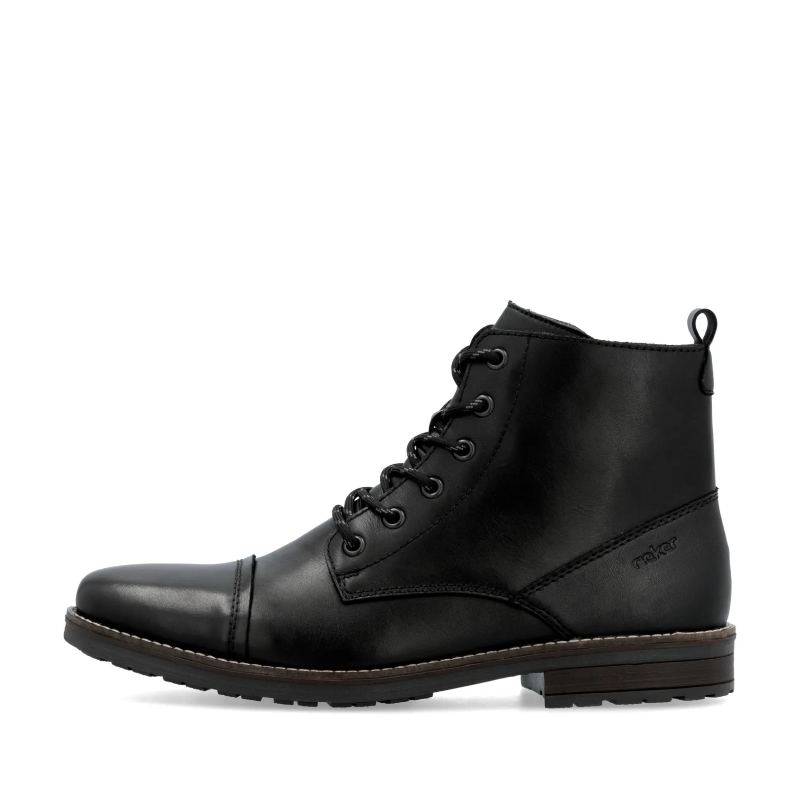 Rieker Boots<Herren Schnürstiefel graphit Schwarz