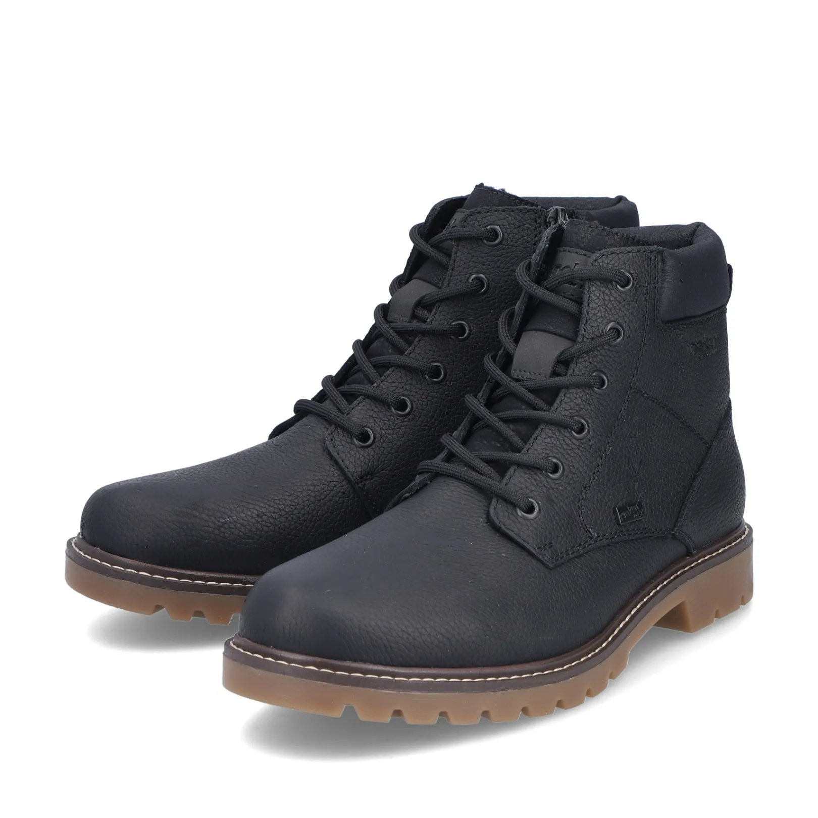 Rieker Boots<Herren Schnürstiefel graphit Schwarz