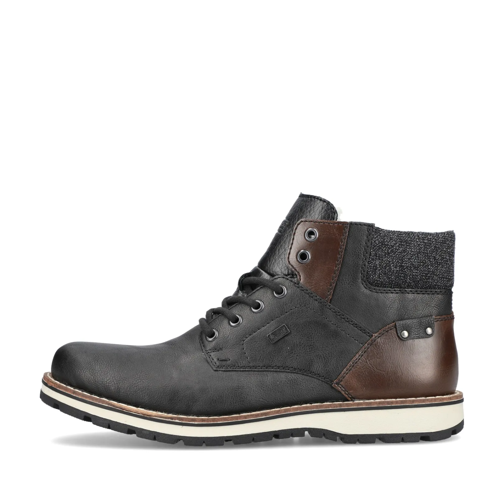 Rieker Boots<Herren Schnürstiefel graphit Schwarz