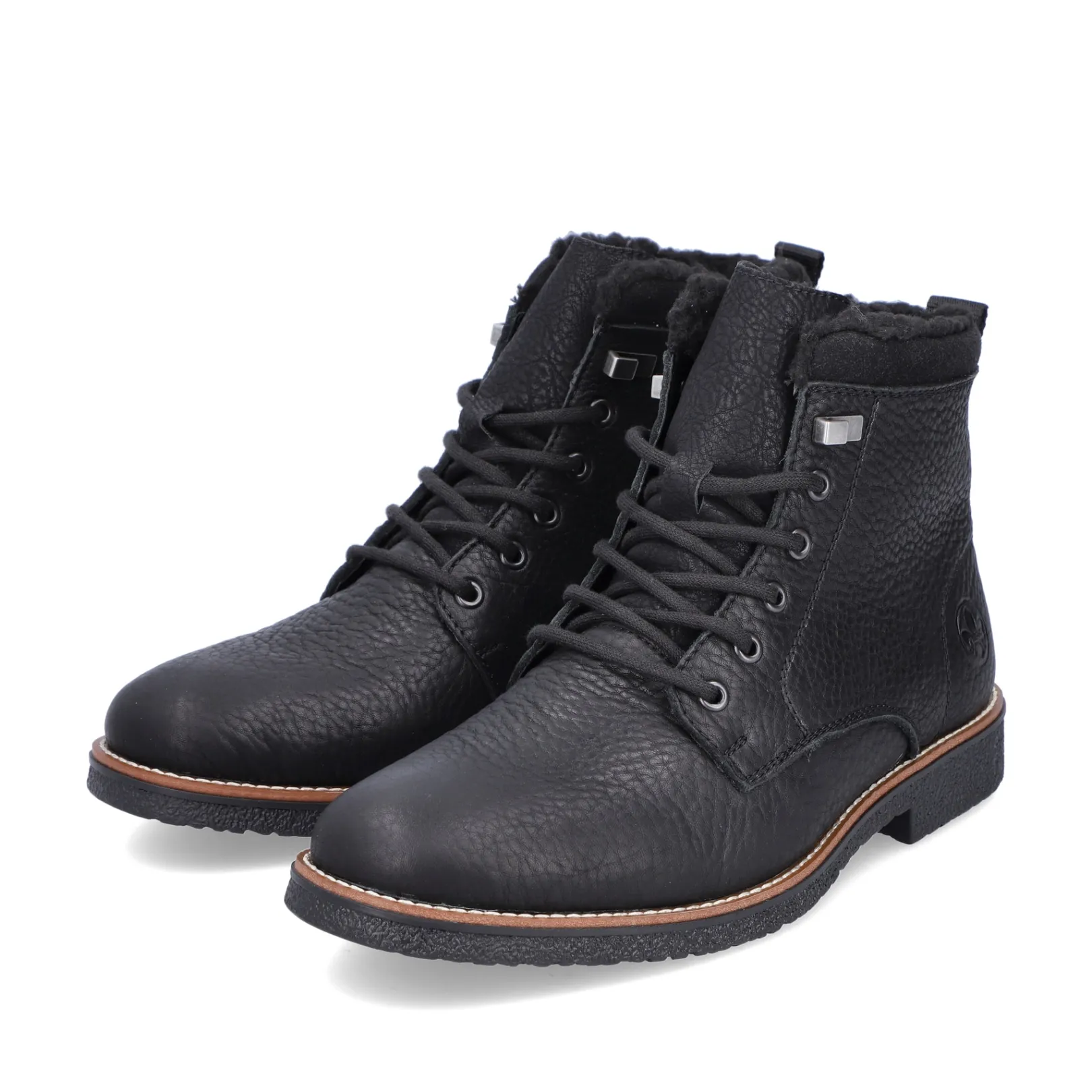 Rieker Boots<Herren Schnürstiefel graphit Schwarz