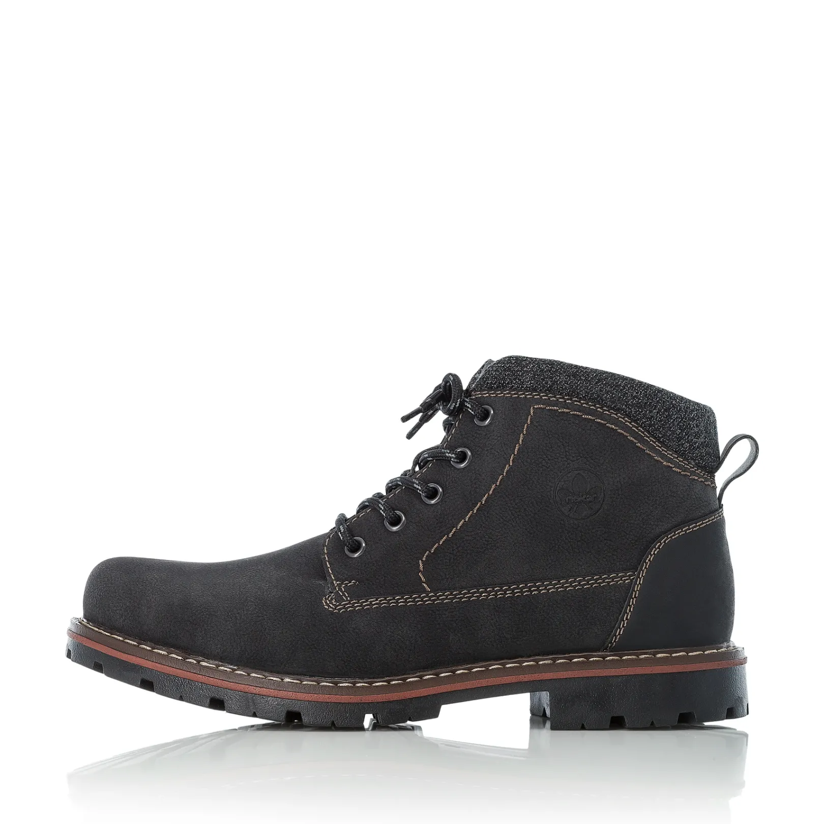 Rieker Boots<Herren Schnürstiefel graphit Schwarz