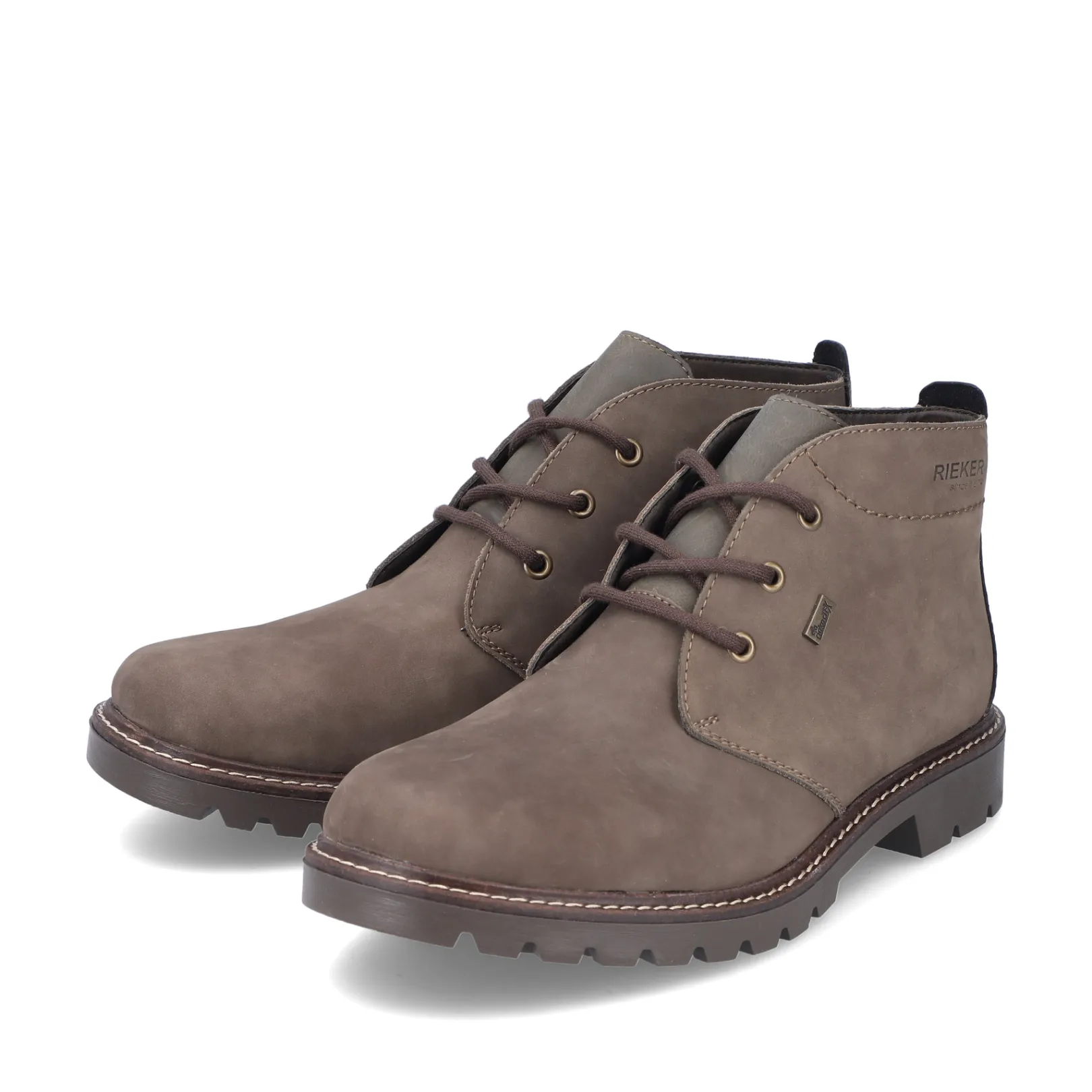 Rieker Boots<Herren Schnürstiefel grau Braun